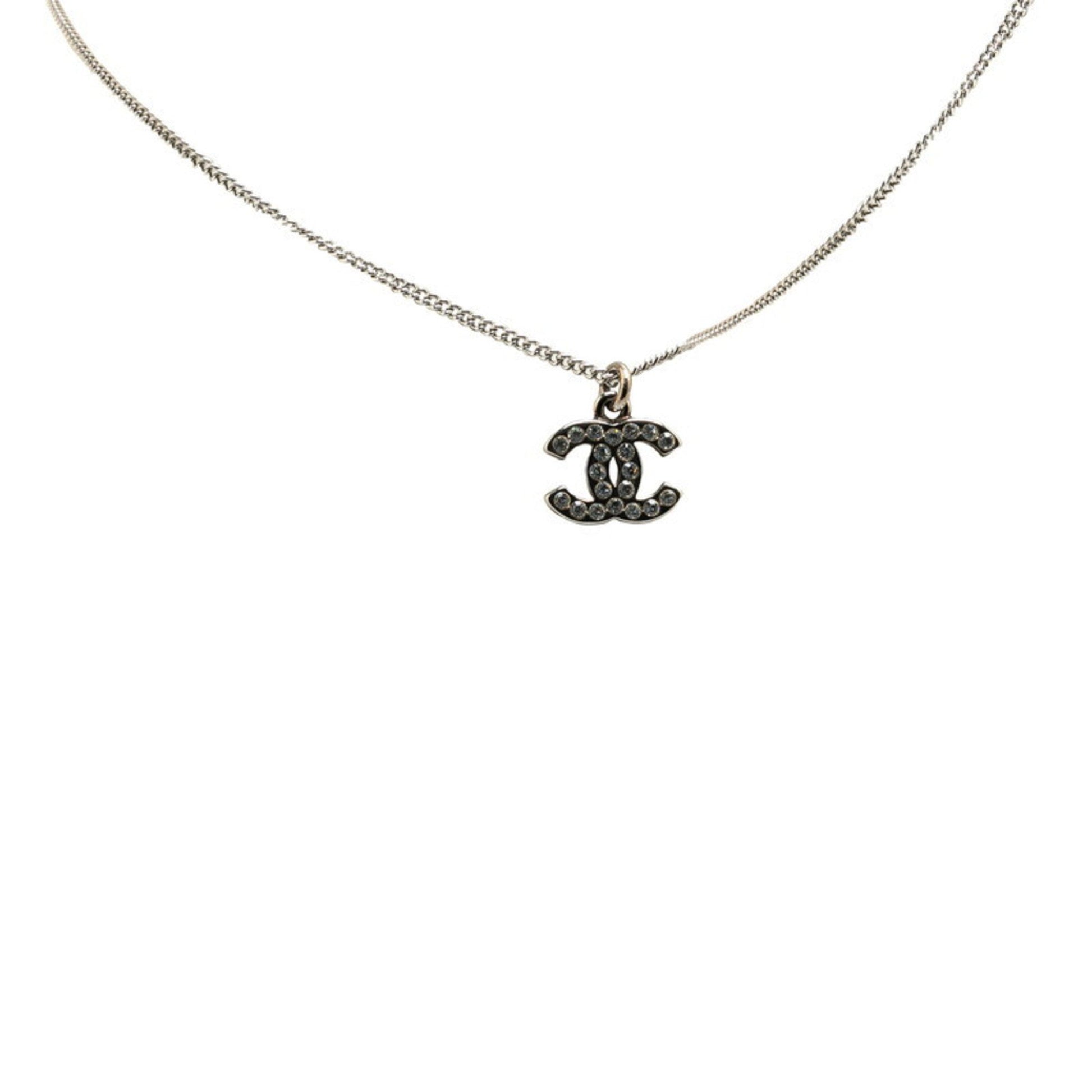 Chanel Coco Mark, Silver, Metal, necklace