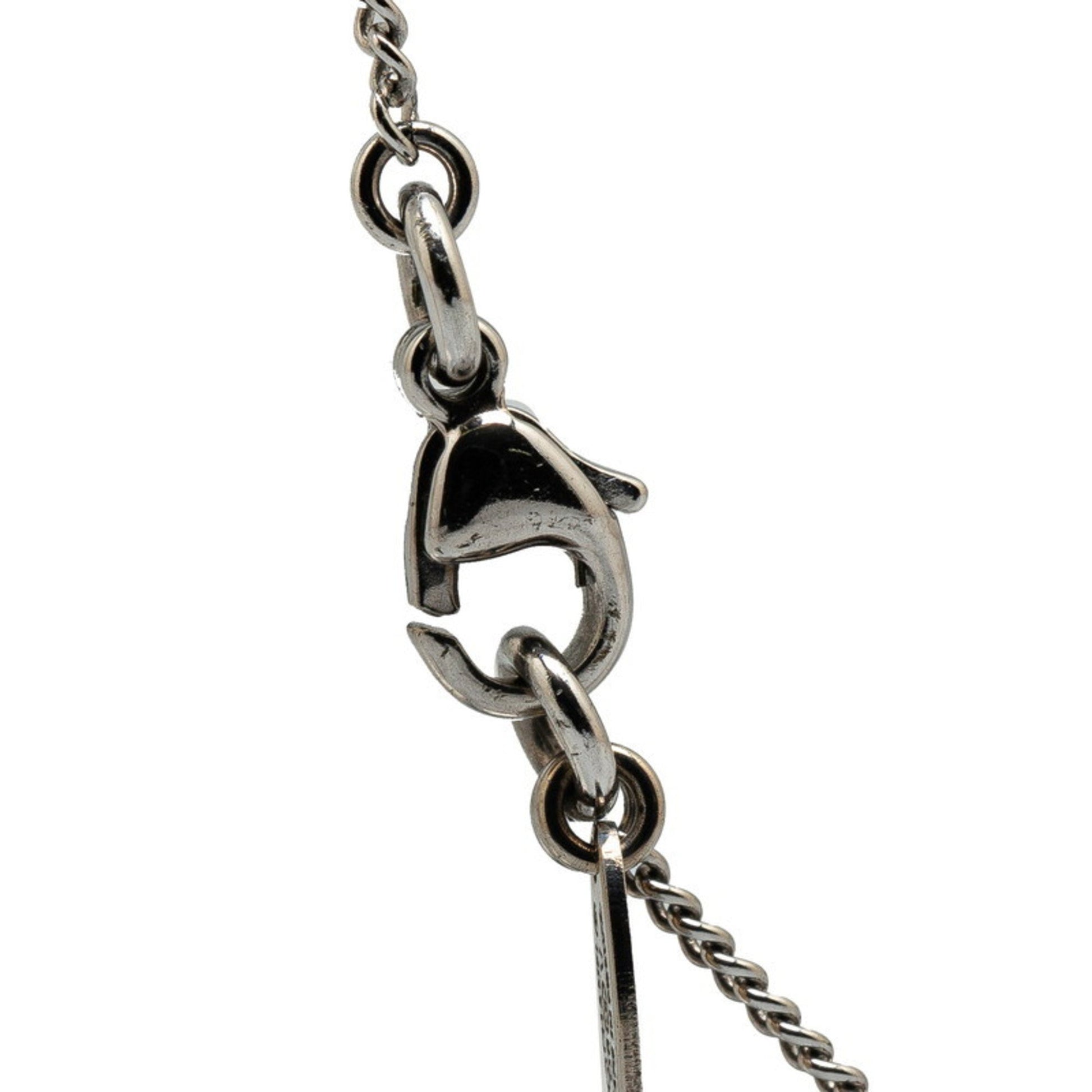 Chanel Coco Mark, Silver, Metal, necklace