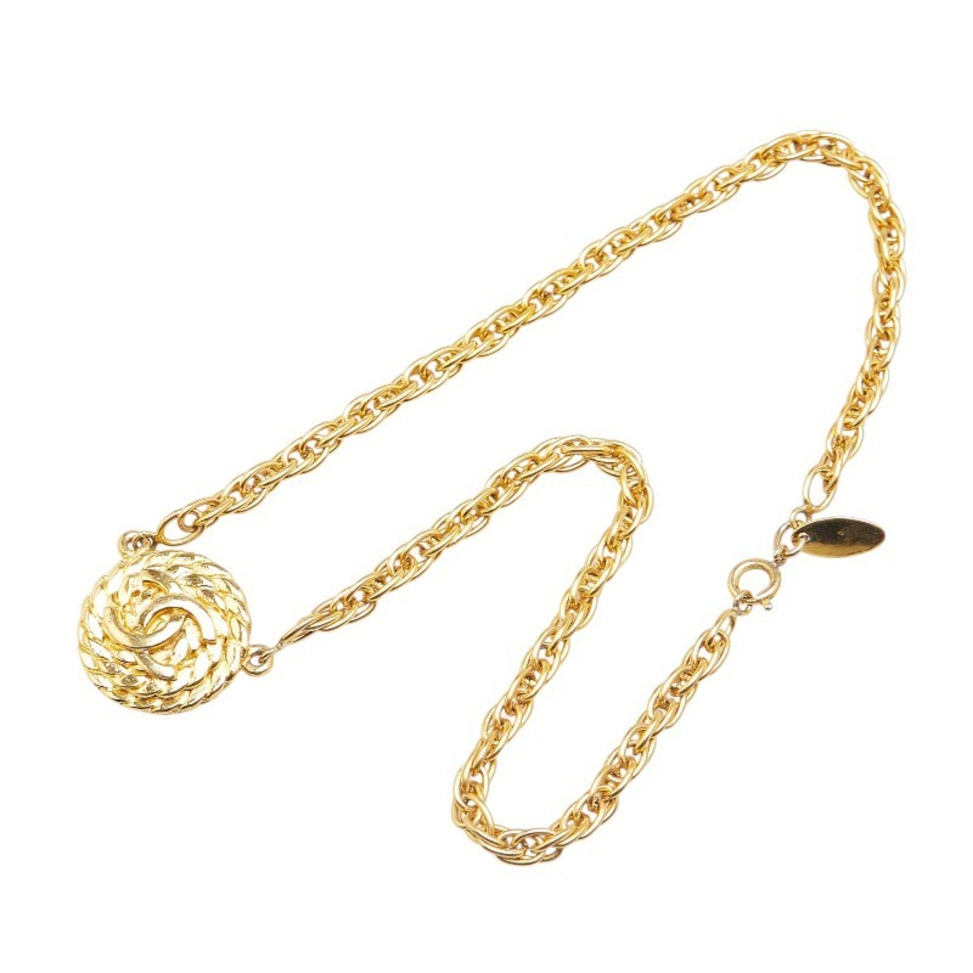 Chanel Medaillon, Gold, Gold Plated, necklace