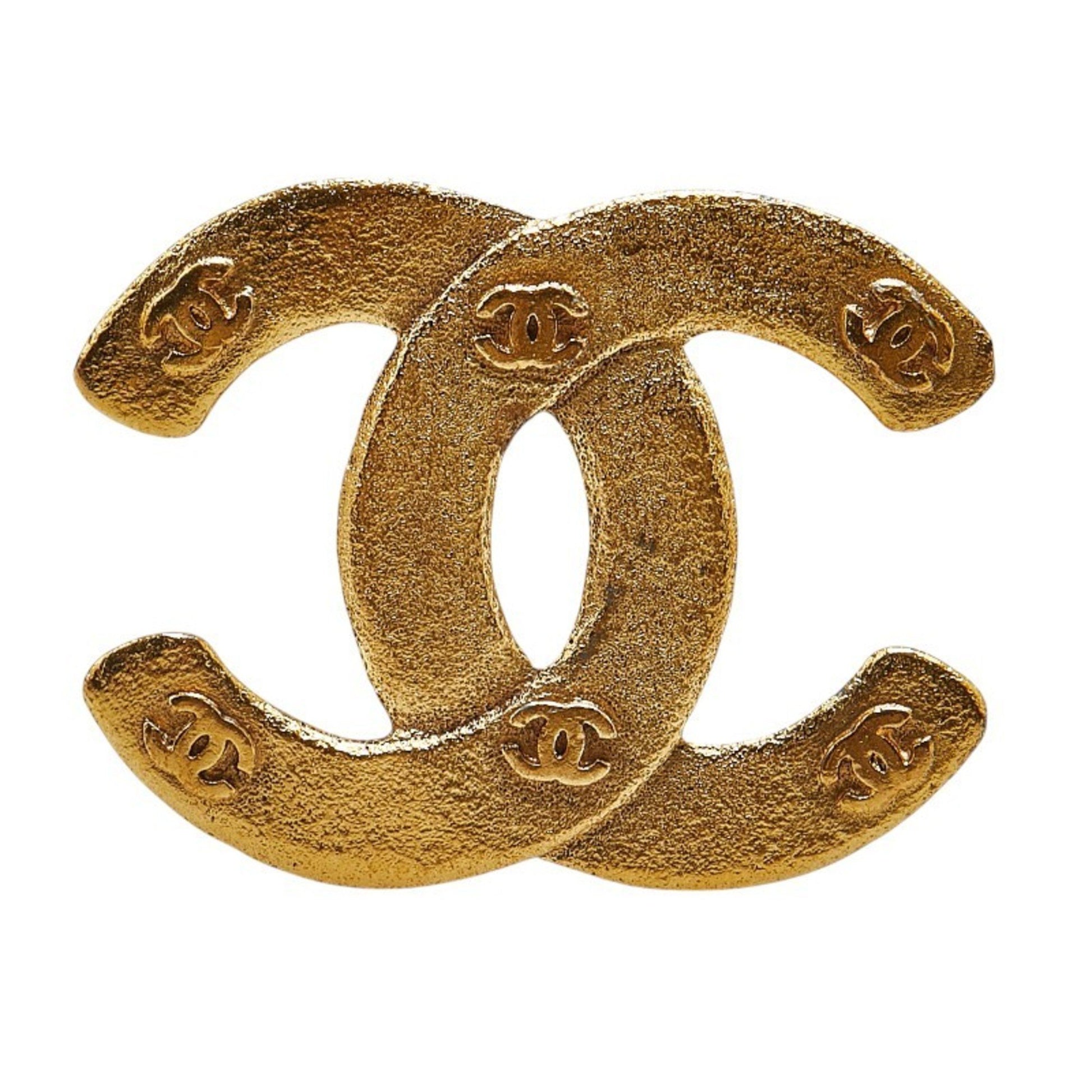 Chanel Broche, Gold, Gold Plated, brooch