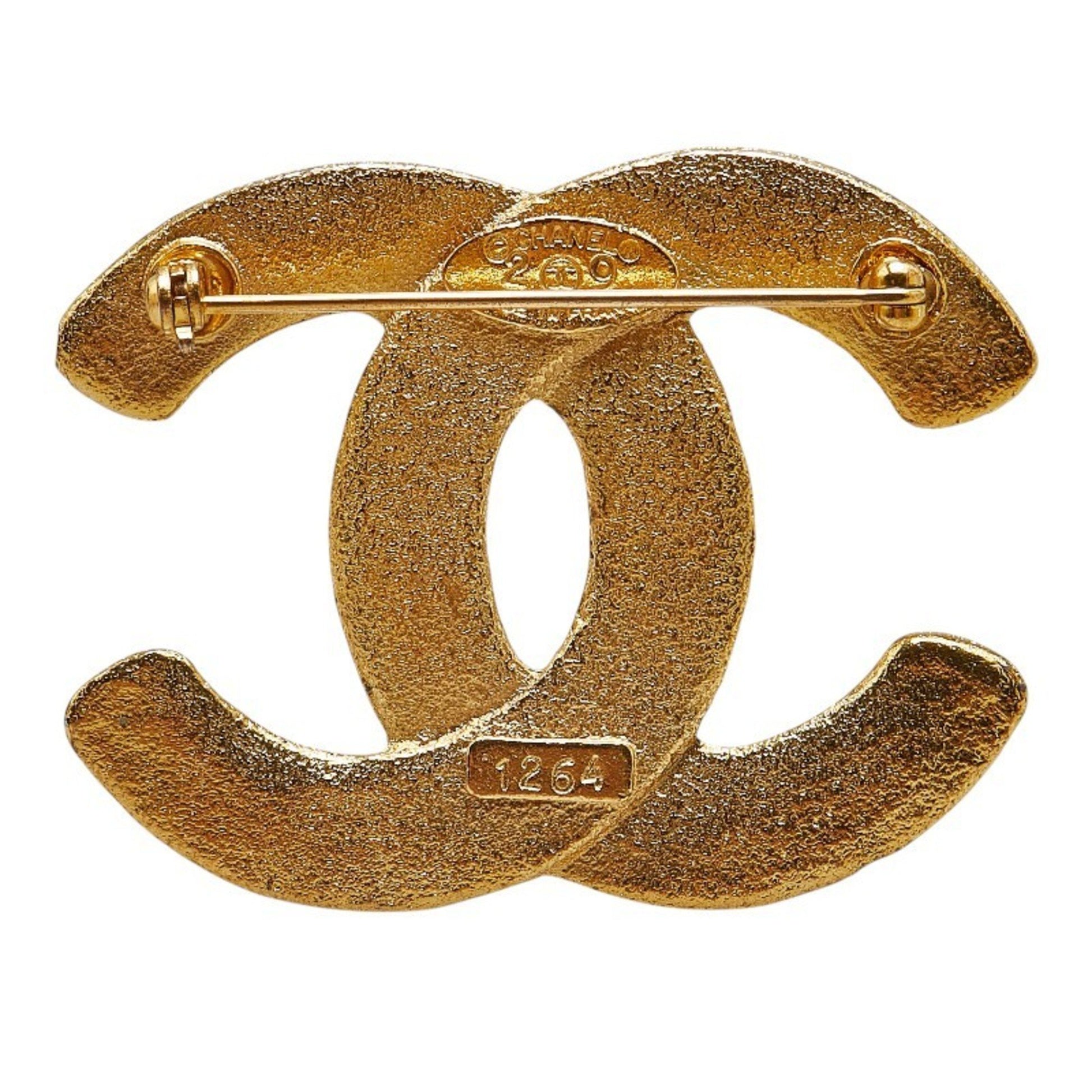 Chanel Broche, Gold, Gold Plated, brooch