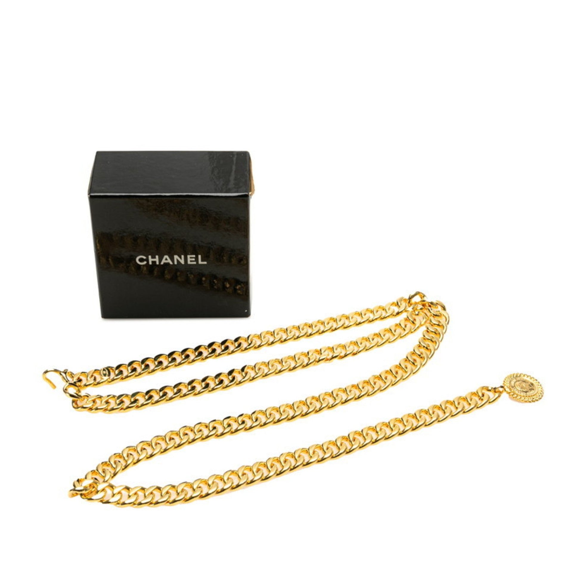 Chanel Coco Mark, Gold, Gold Plated, belt