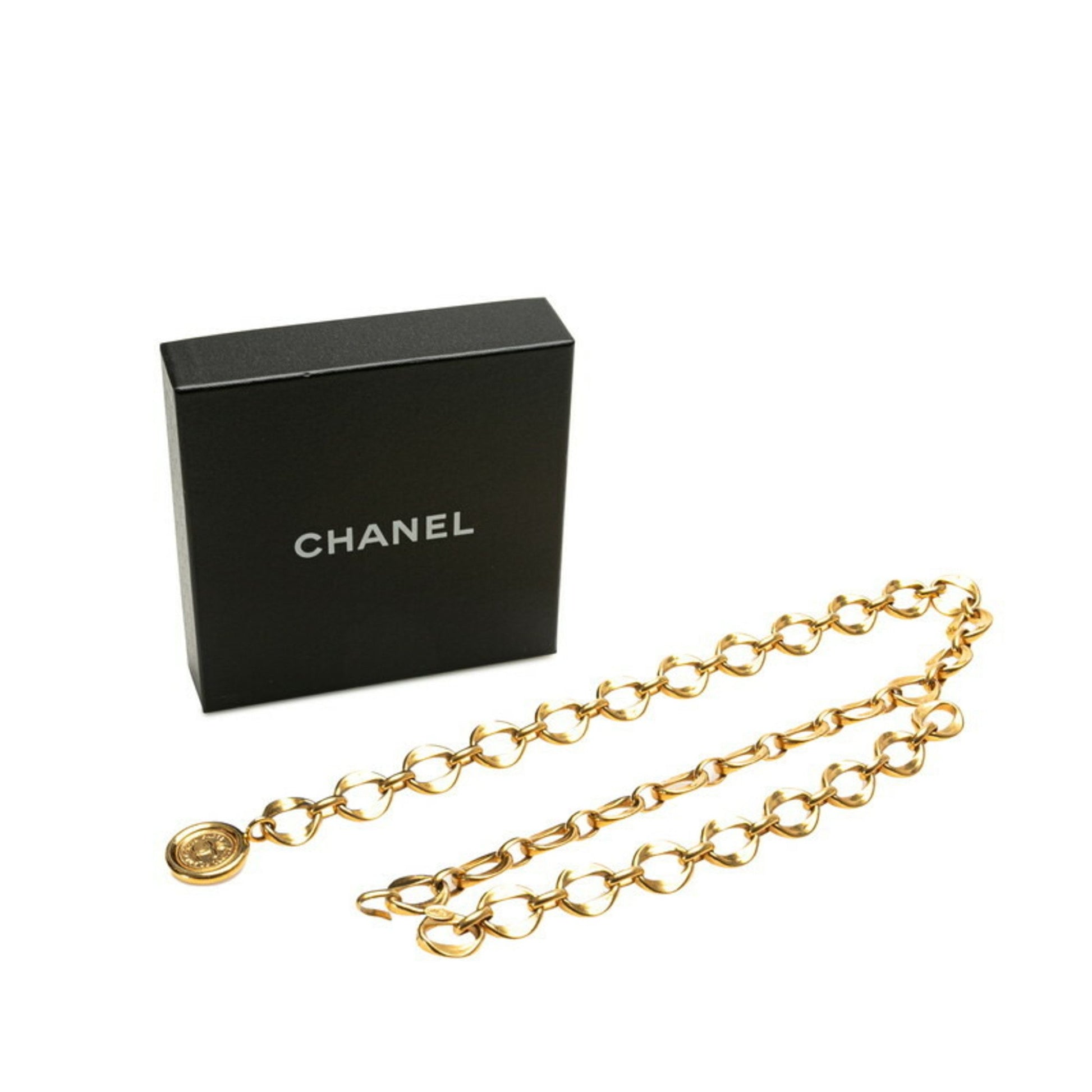 Chanel Coco Mark, Gold, Gold Plated, belt