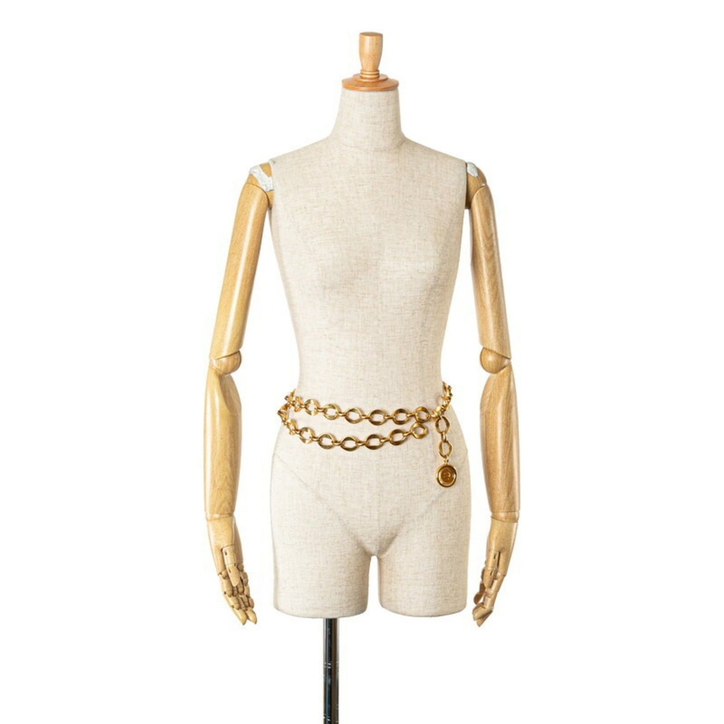 Chanel Coco Mark, Gold, Gold Plated, belt