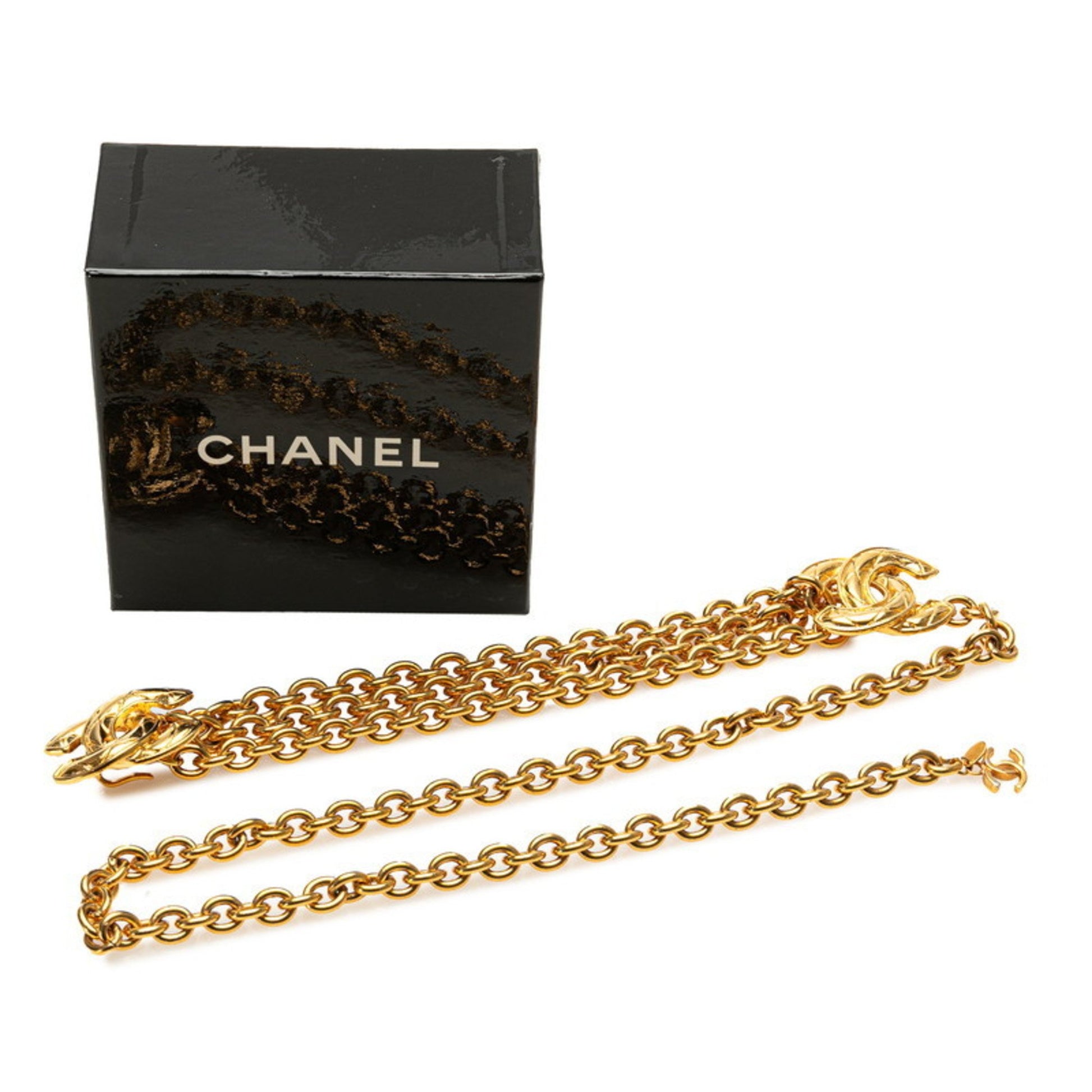 Chanel Coco Mark, Gold, Gold Plated, belt