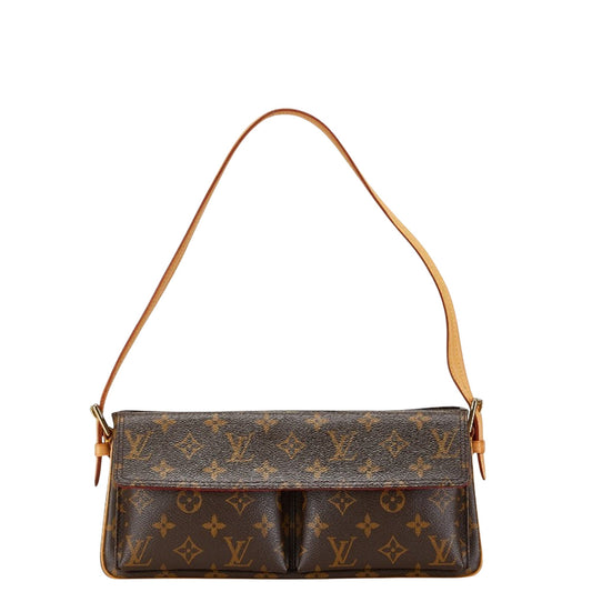 Louis Vuitton Viva Cité, Brown, Canvas, shoulder