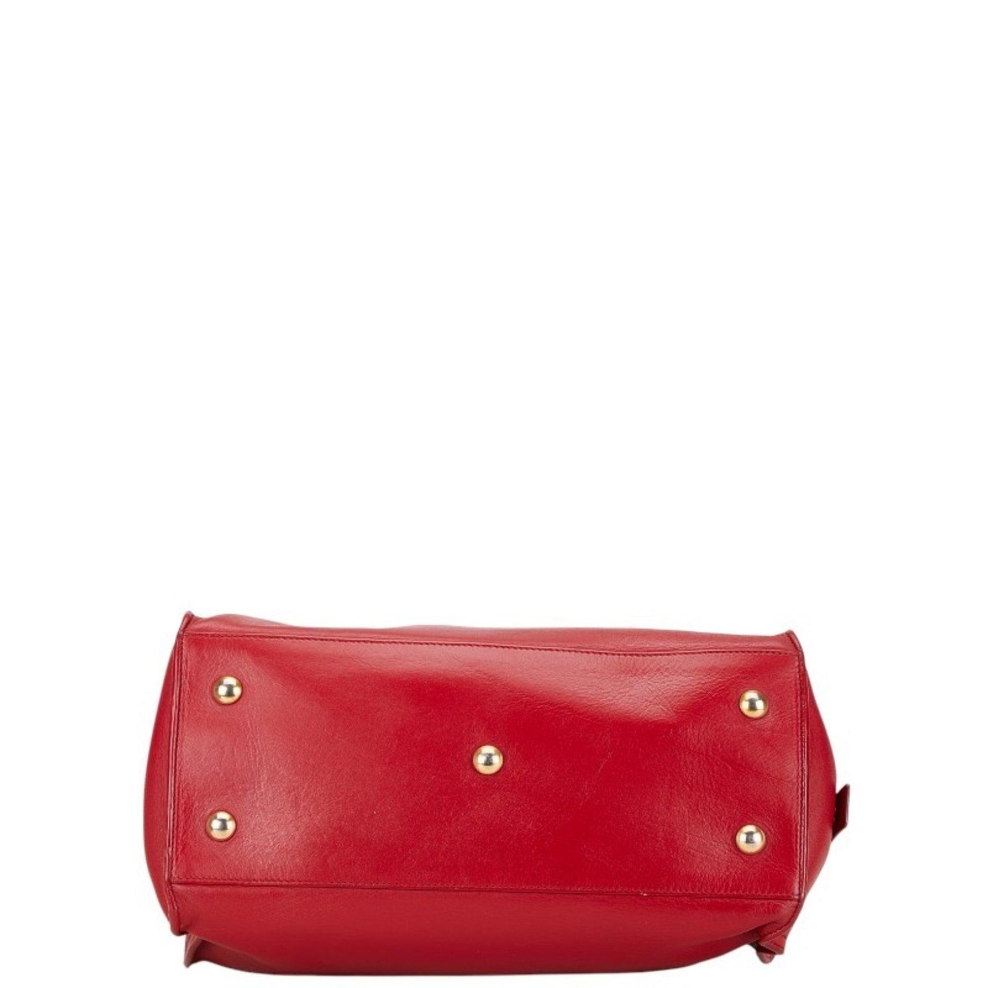 Saint Laurent Y line, Red, Leather, shoulder