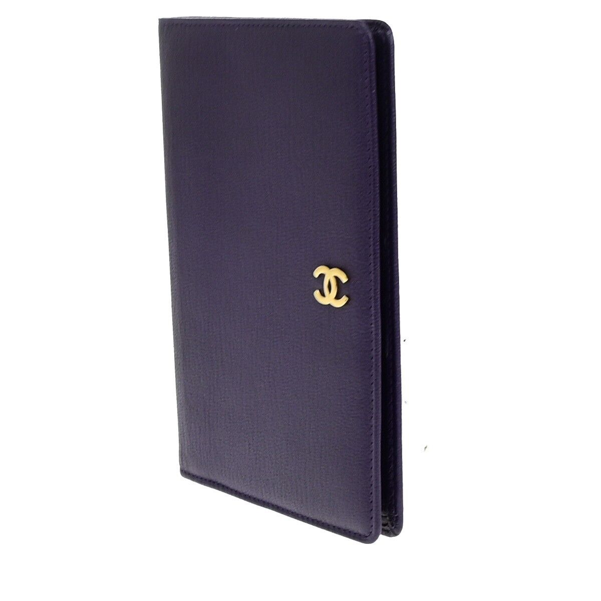 Chanel Couverture agenda, Purple, Leather, wallet