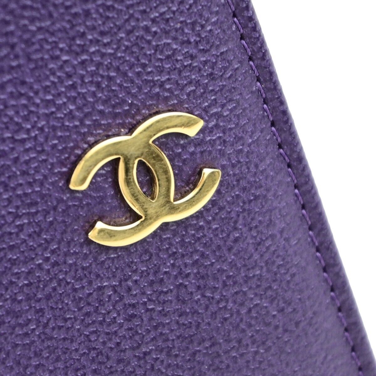 Chanel Couverture agenda, Purple, Leather, wallet