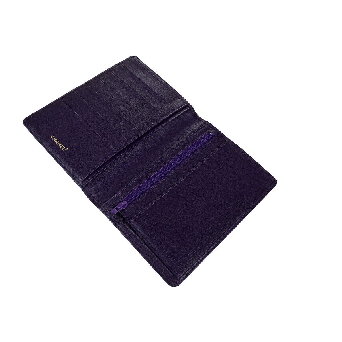 Chanel Couverture agenda, Purple, Leather, wallet