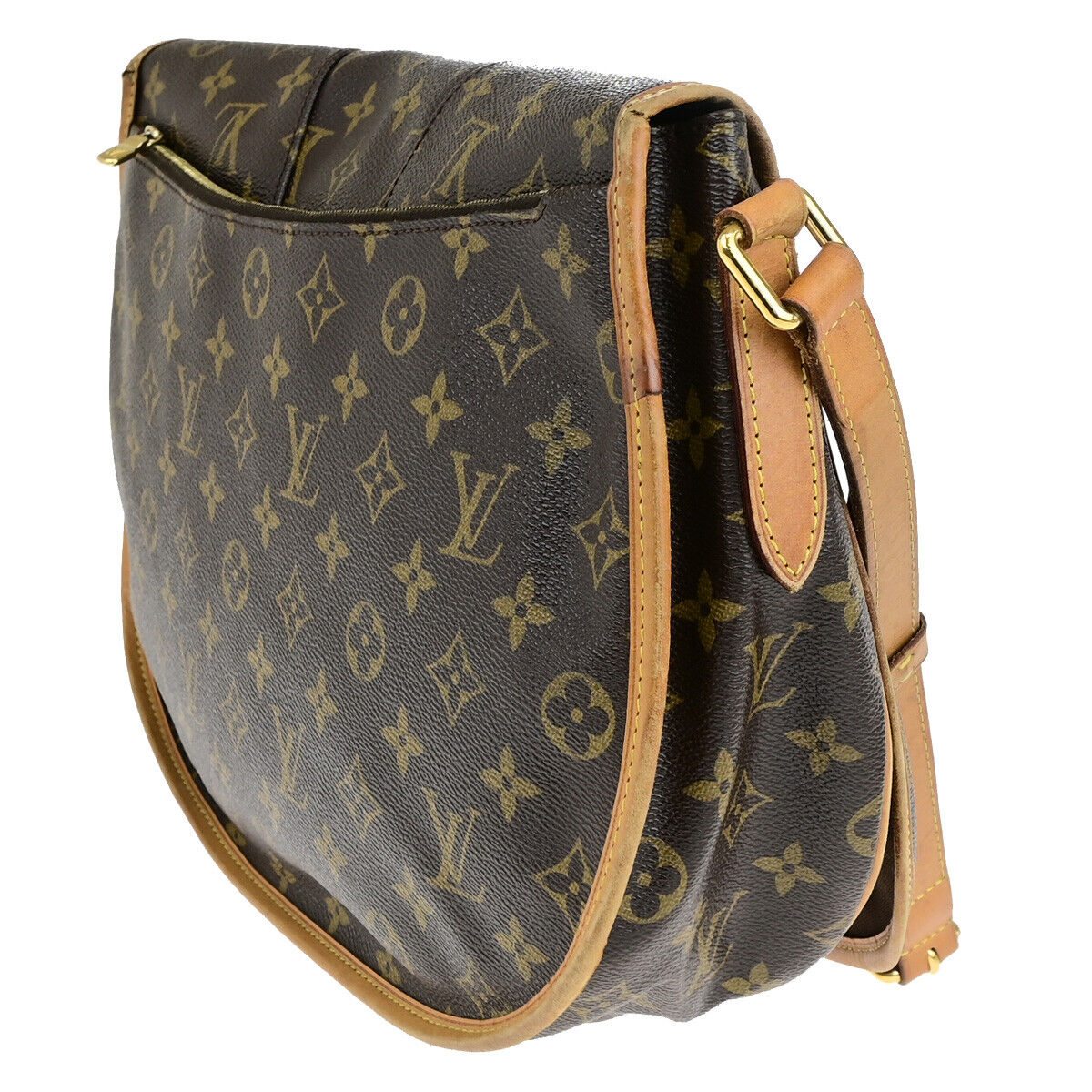 Louis Vuitton Menilmontant, Brown, Canvas, handbag