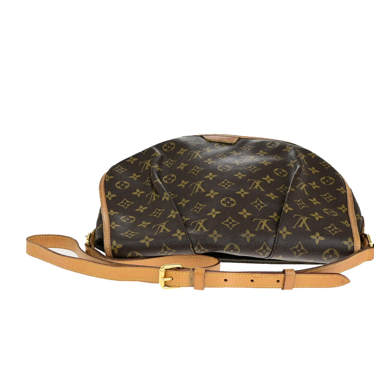 Louis Vuitton Menilmontant, Brown, Canvas, handbag