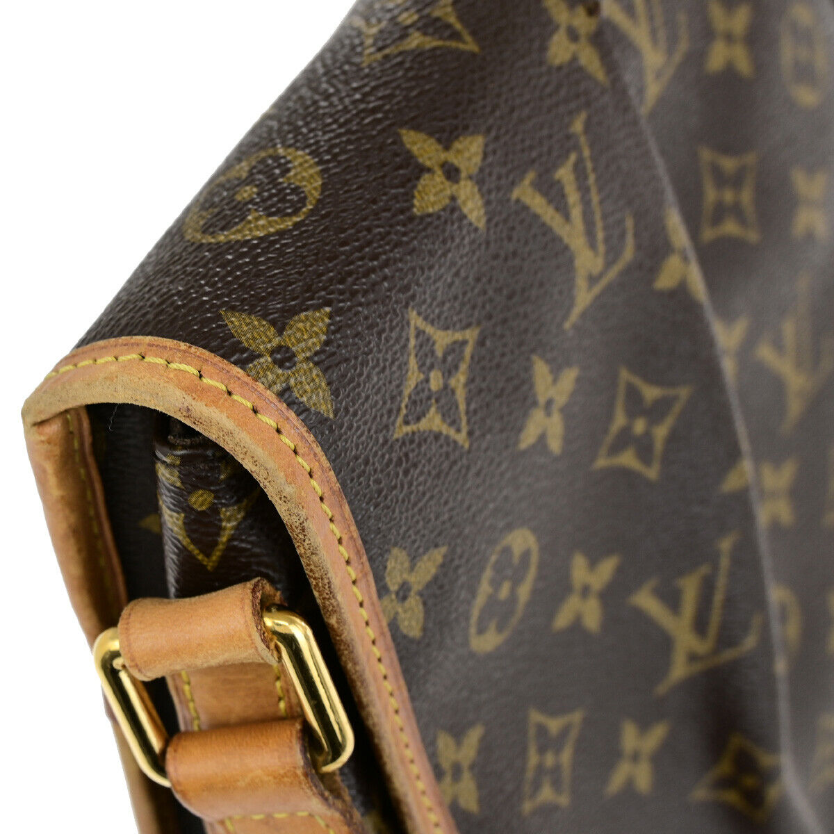 Louis Vuitton Menilmontant, Brown, Canvas, handbag