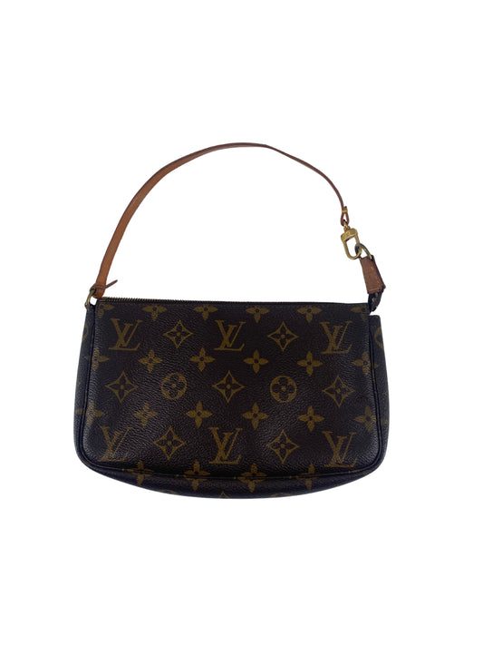 Louis Vuitton Pochette Accessoires Monogram Canvas, BROWN, CANVAS, Bag