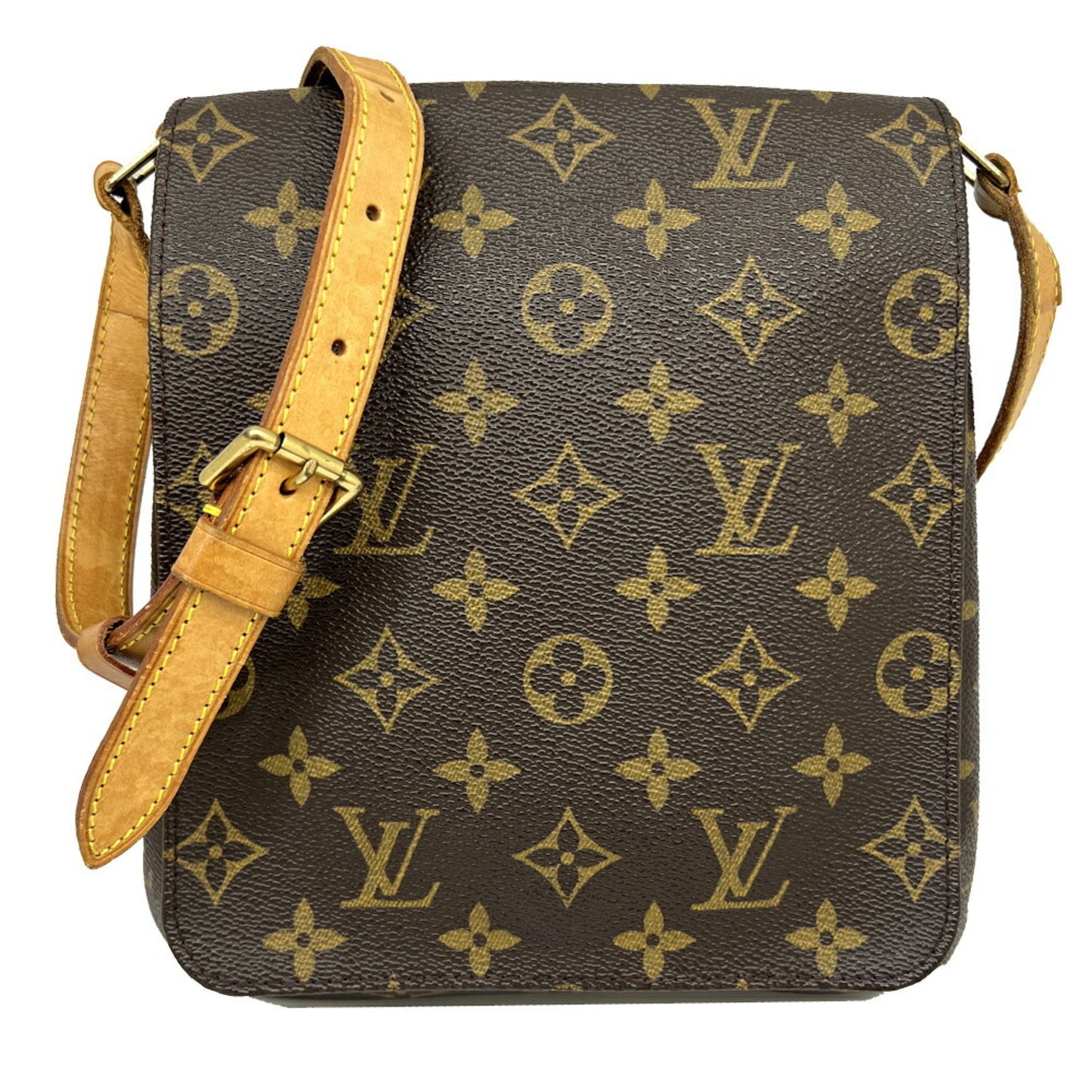 Louis Vuitton Musette Salsa, Brown, Canvas, shoulder