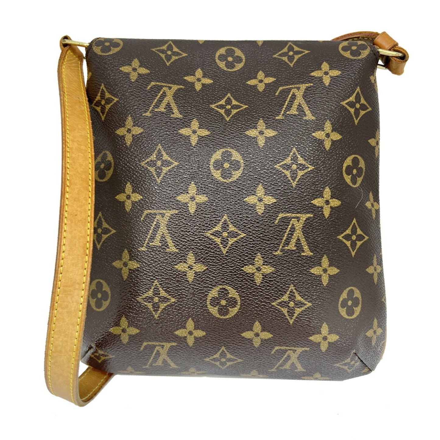 Louis Vuitton Musette Salsa, Brown, Canvas, shoulder