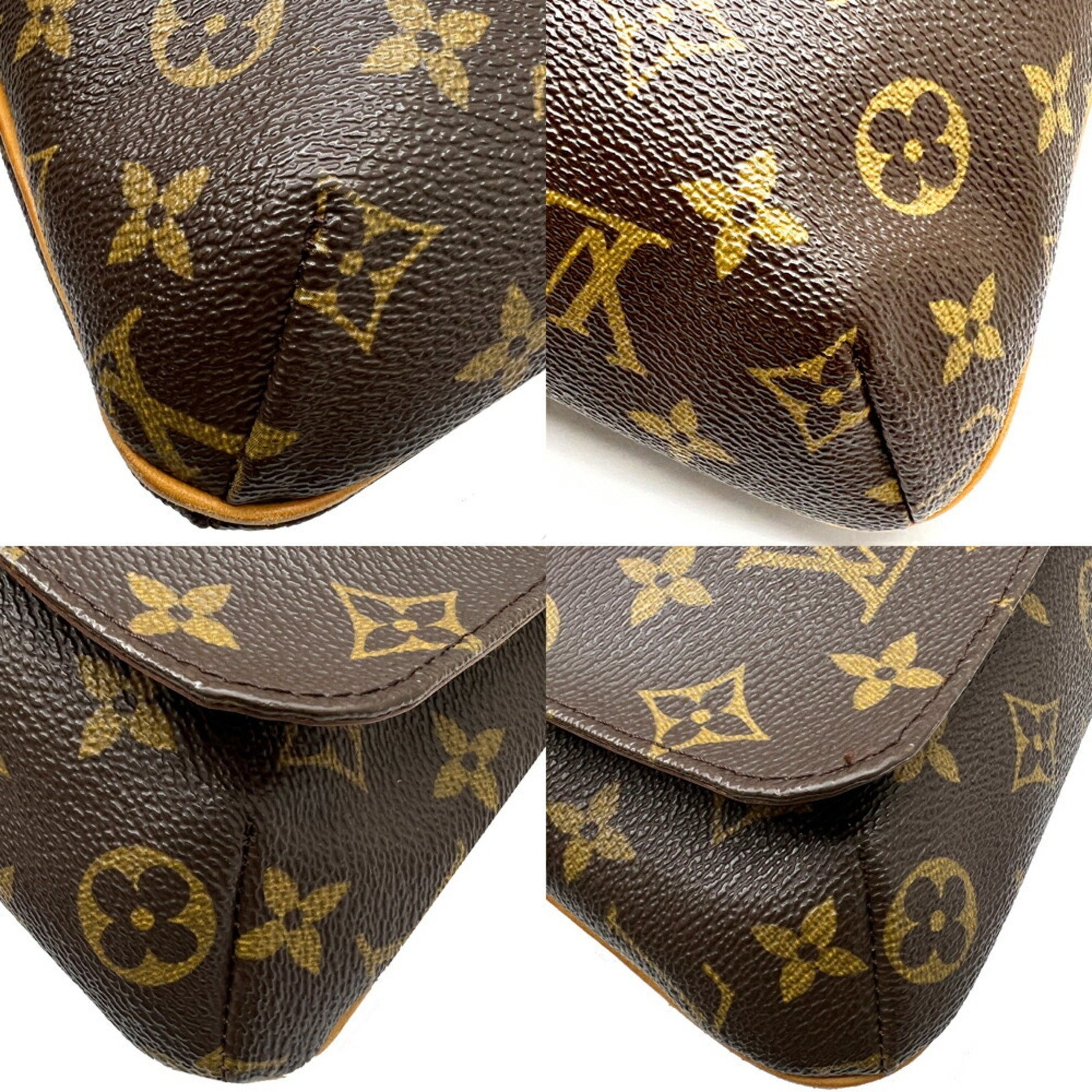 Louis Vuitton Musette Salsa, Brown, Canvas, shoulder