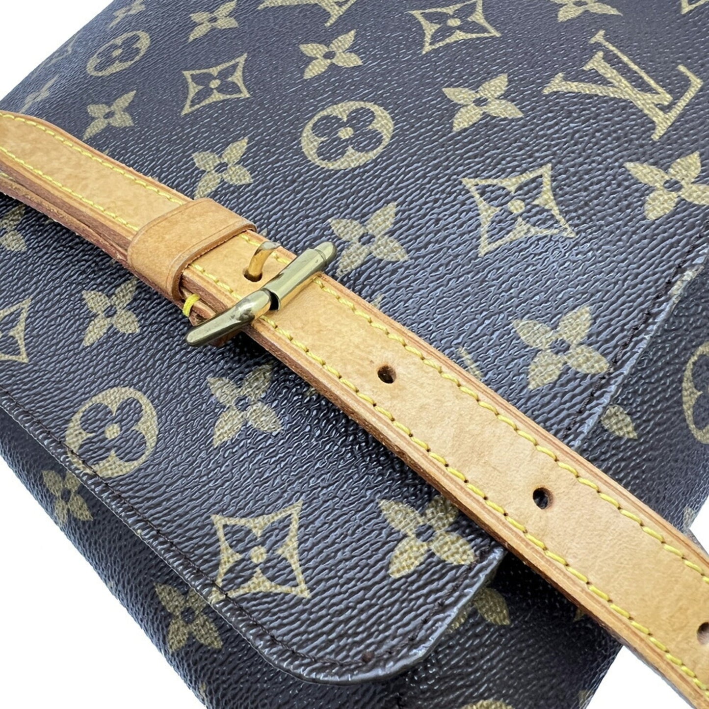 Louis Vuitton Musette Salsa, Brown, Canvas, shoulder