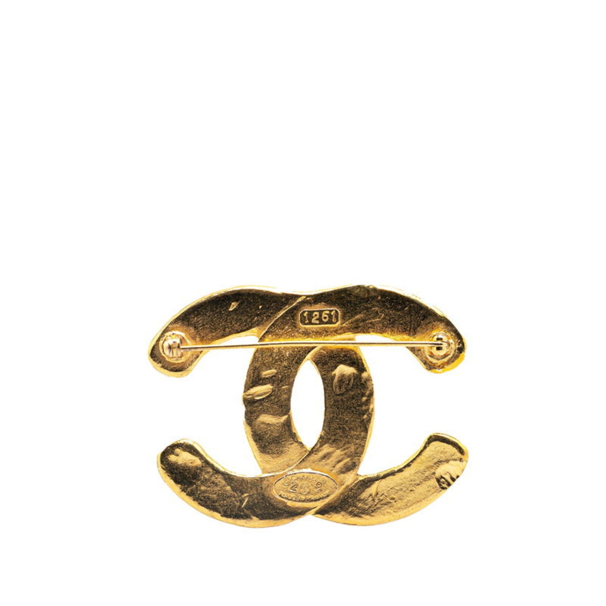 Chanel Coco Mark, Gold, Gold Plated, brooch