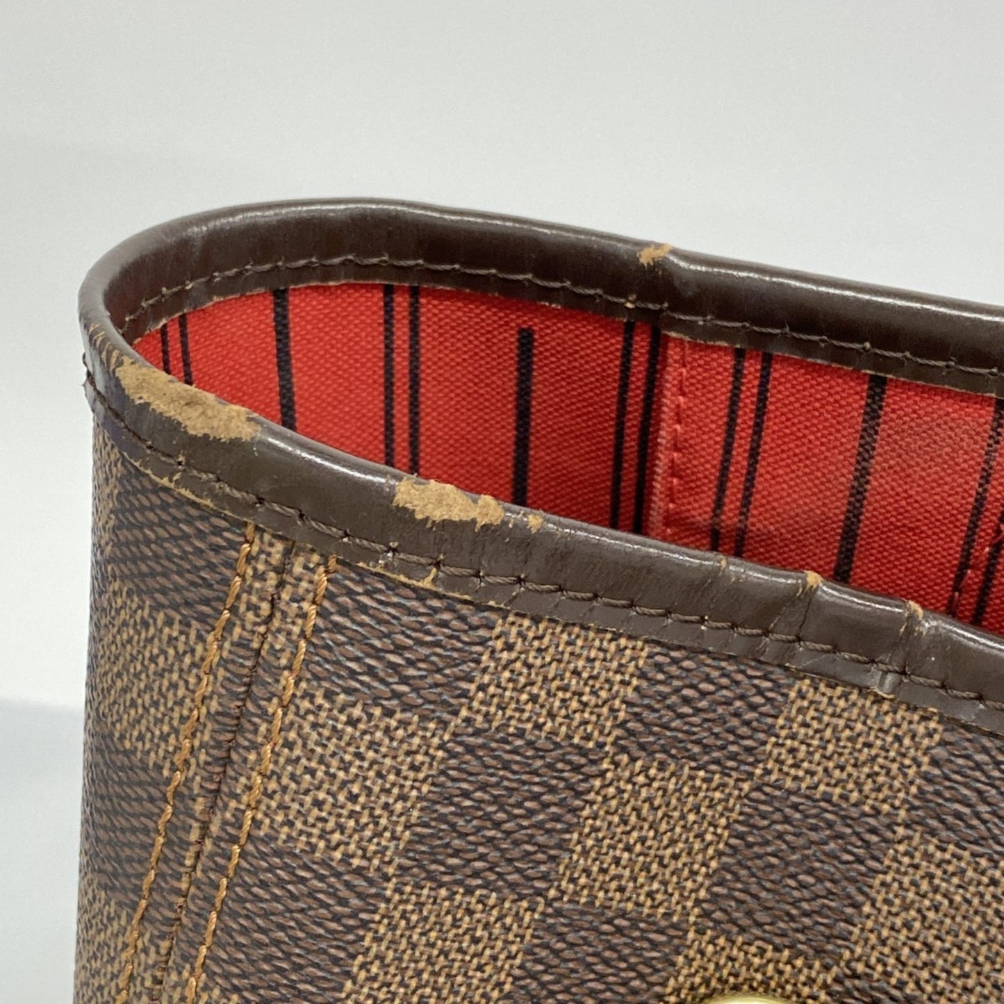 Louis Vuitton Neverfull MM, Brown, Canvas, tote