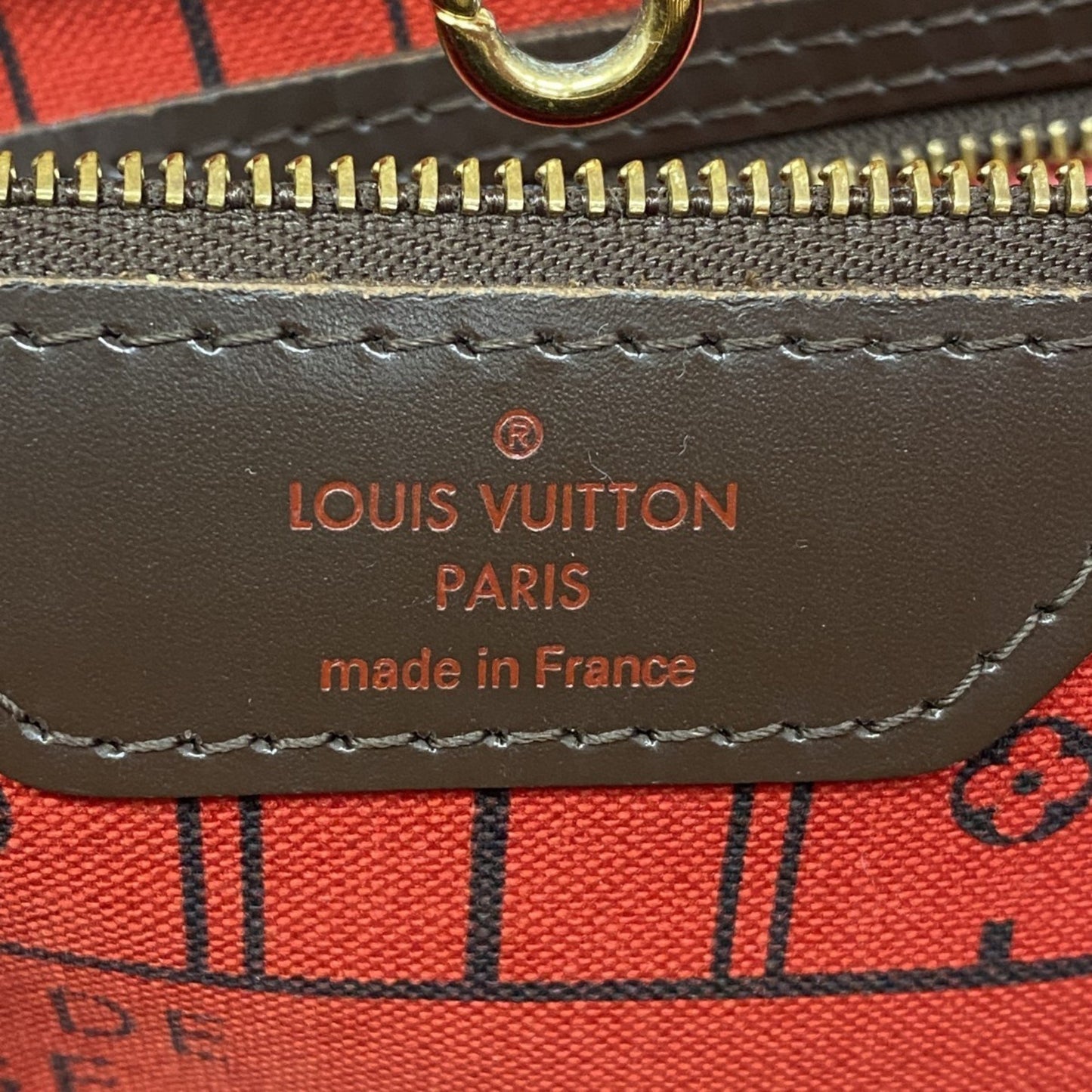 Louis Vuitton Neverfull MM, Brown, Canvas, tote