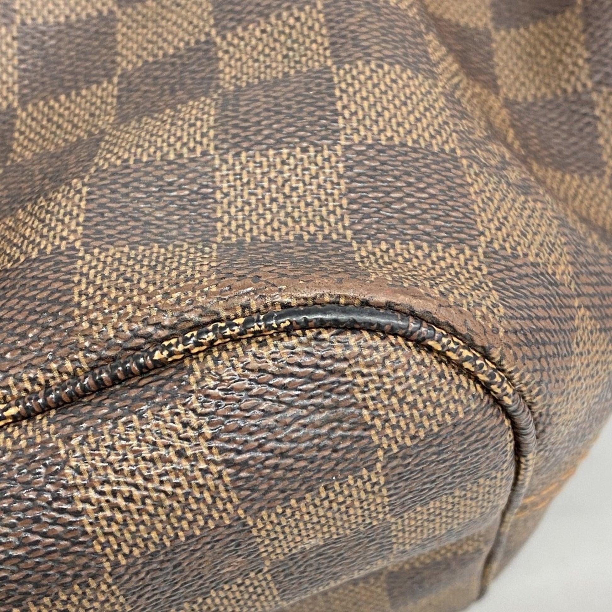 Louis Vuitton Neverfull MM, Brown, Canvas, tote