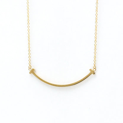 Tiffany & Co T Smile, Gold, Rose Gold, necklace