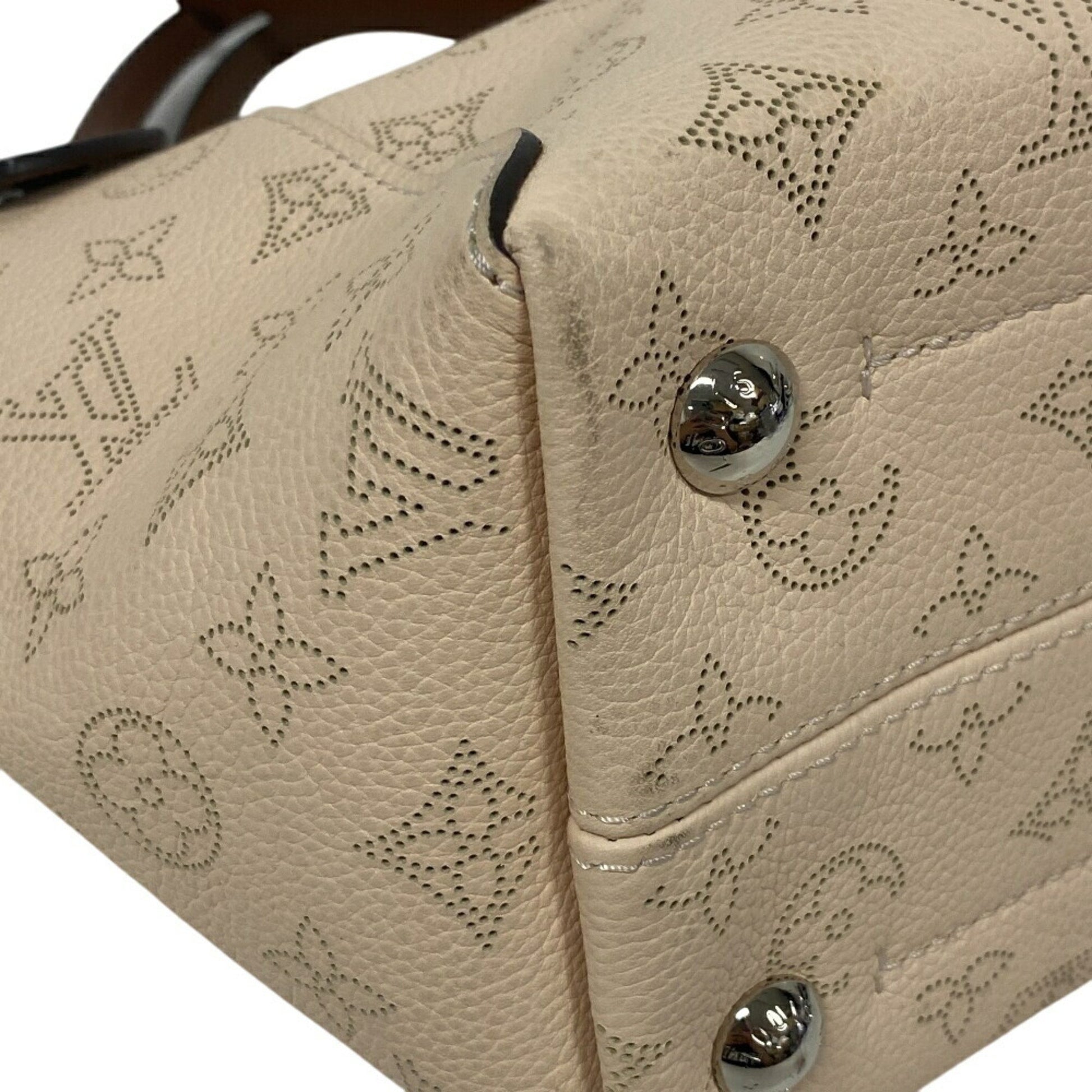 Louis Vuitton Hina, White, Leather, handbag