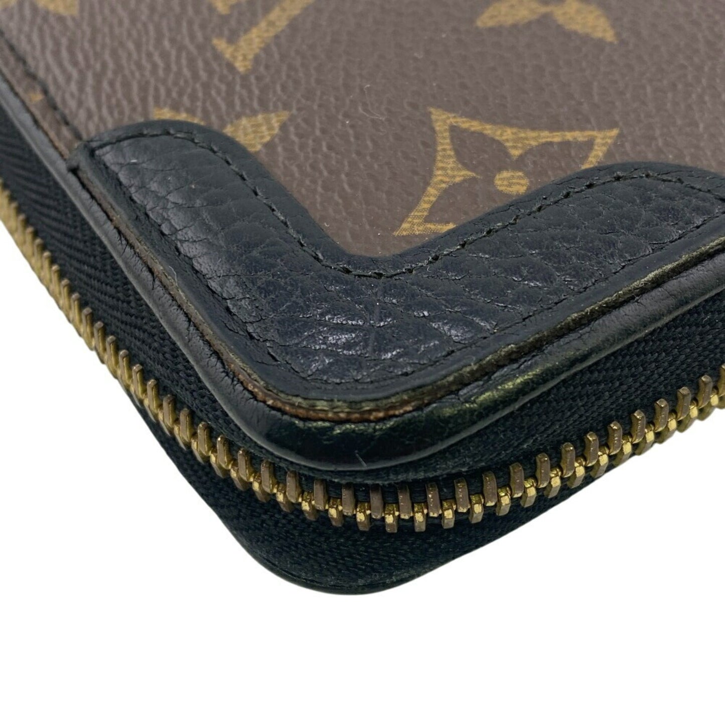 Louis Vuitton Retiro, Black, Canvas, wallet