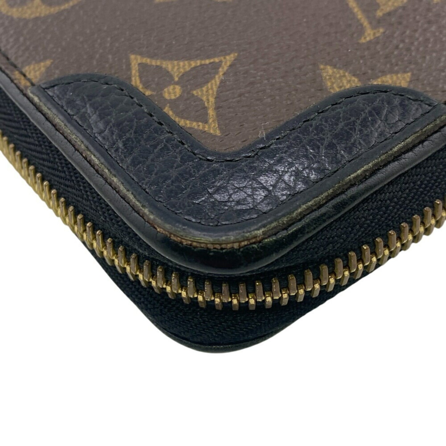 Louis Vuitton Retiro, Black, Canvas, wallet