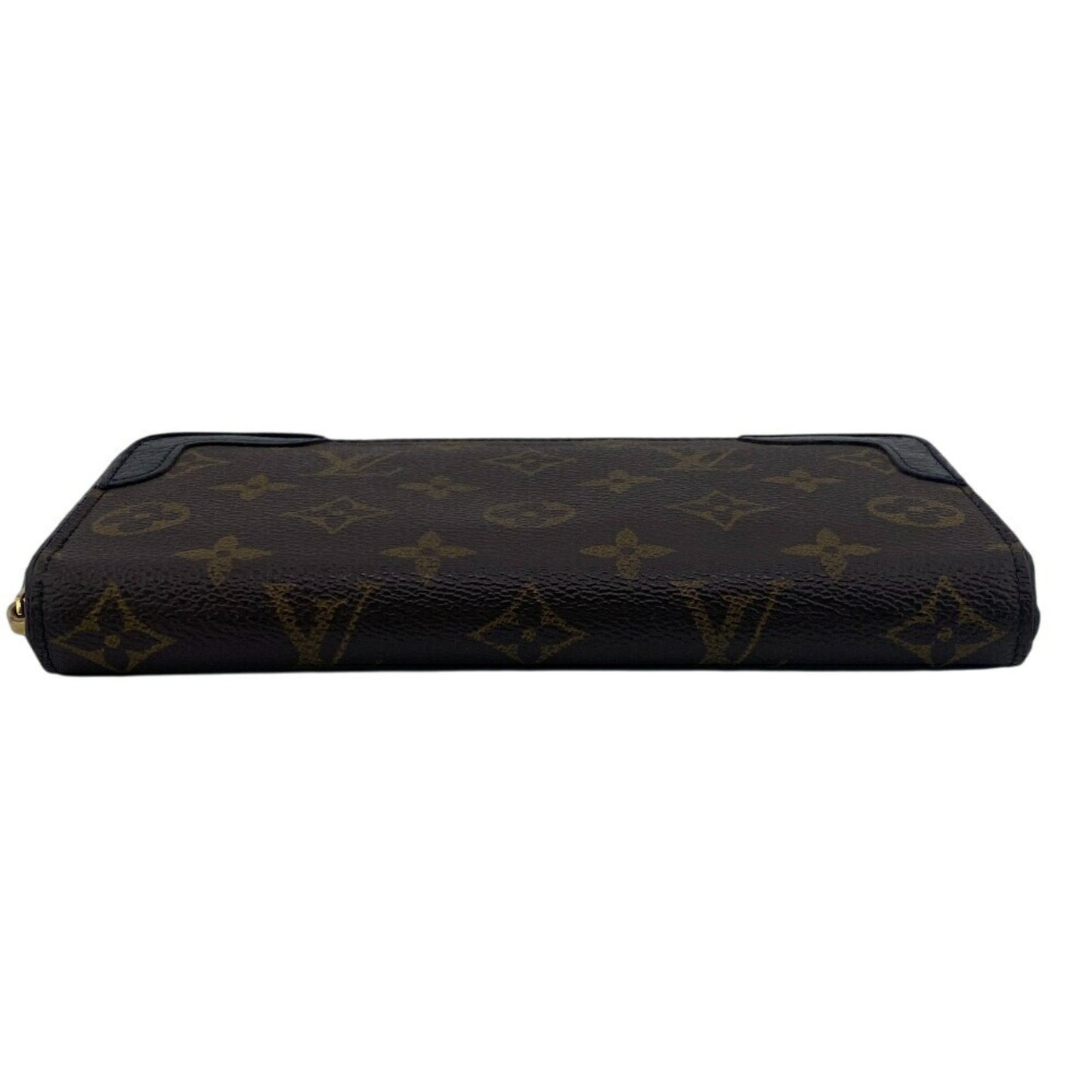 Louis Vuitton Retiro, Black, Canvas, wallet