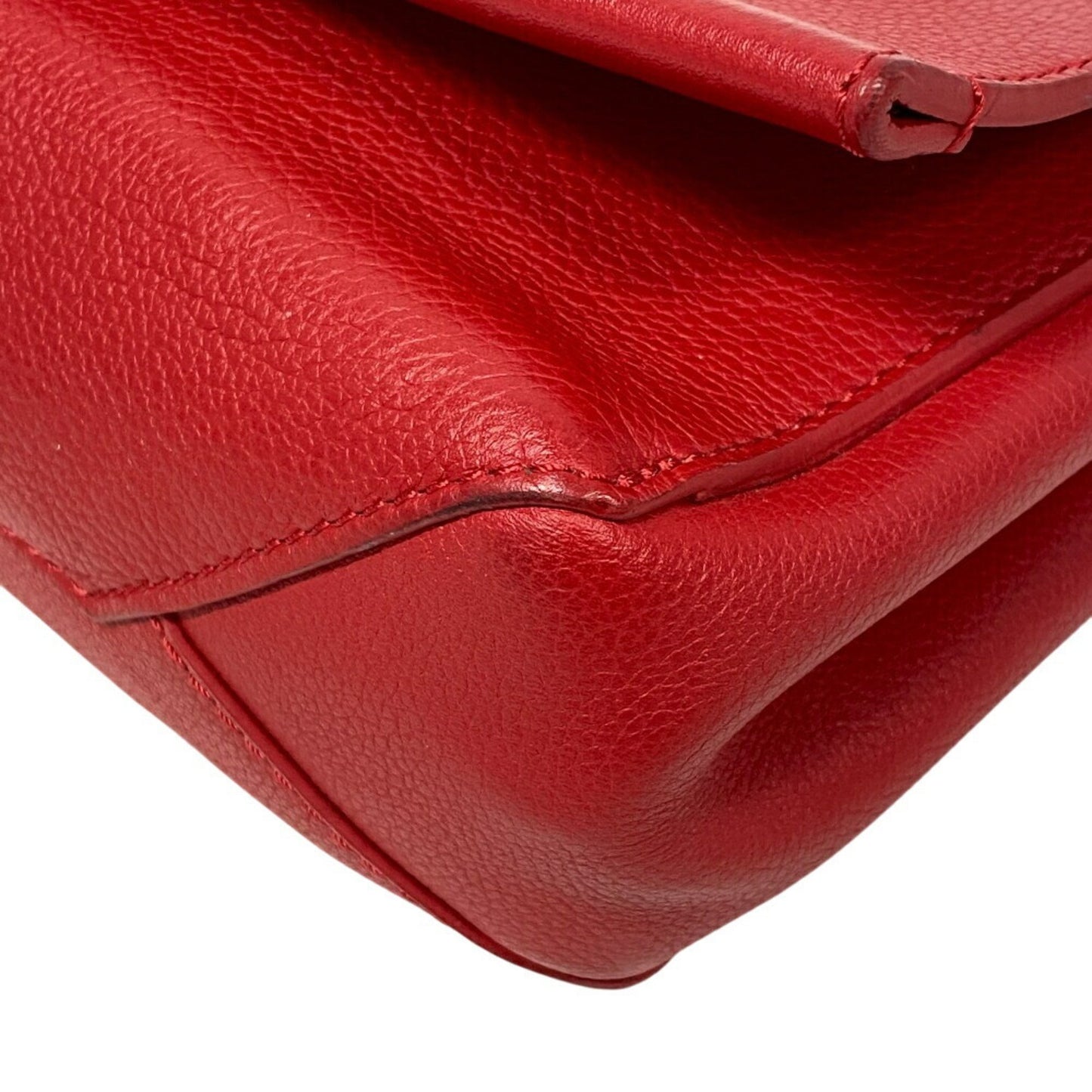 Louis Vuitton LockMe II BB, Red, Leather, shoulder