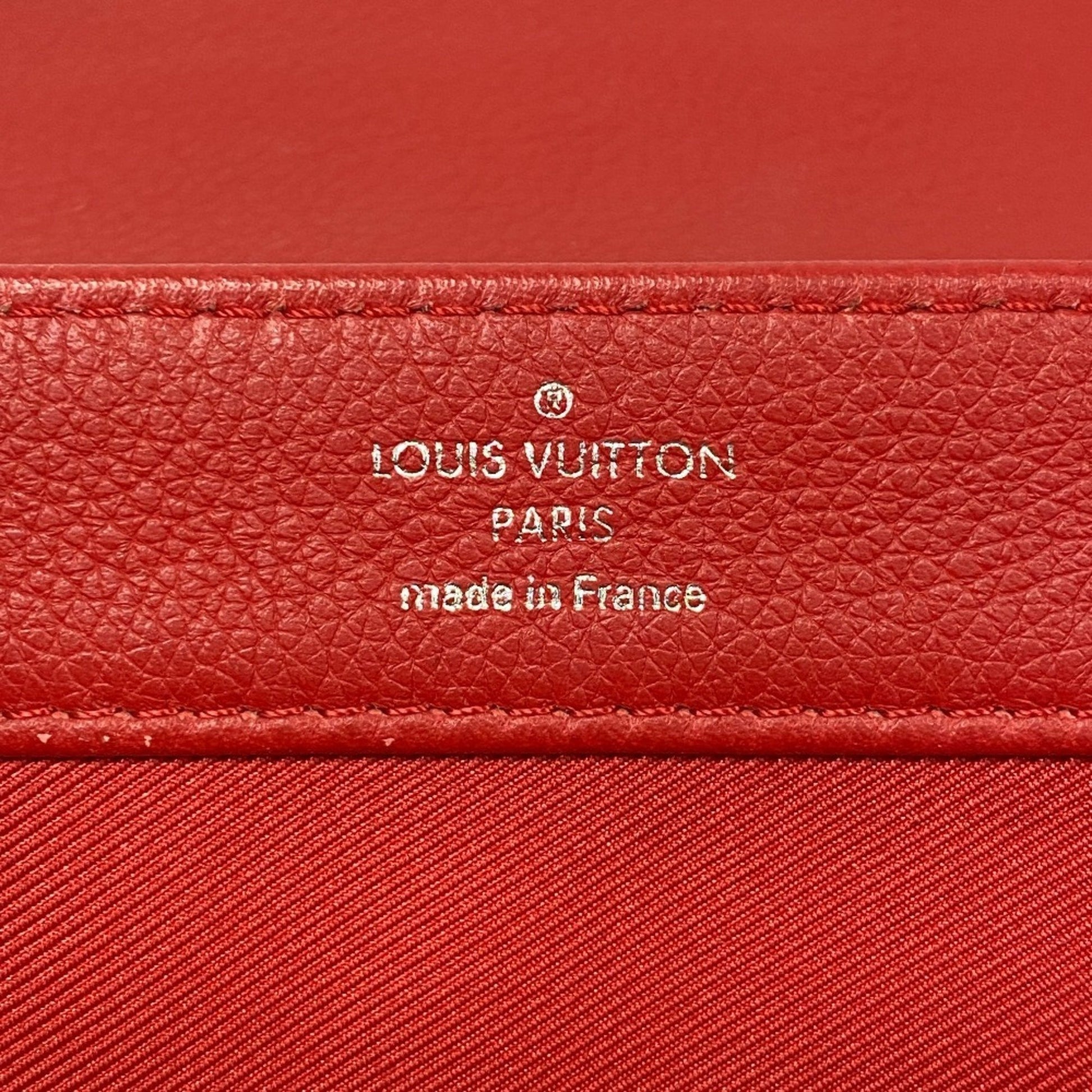 Louis Vuitton LockMe II BB, Red, Leather, shoulder