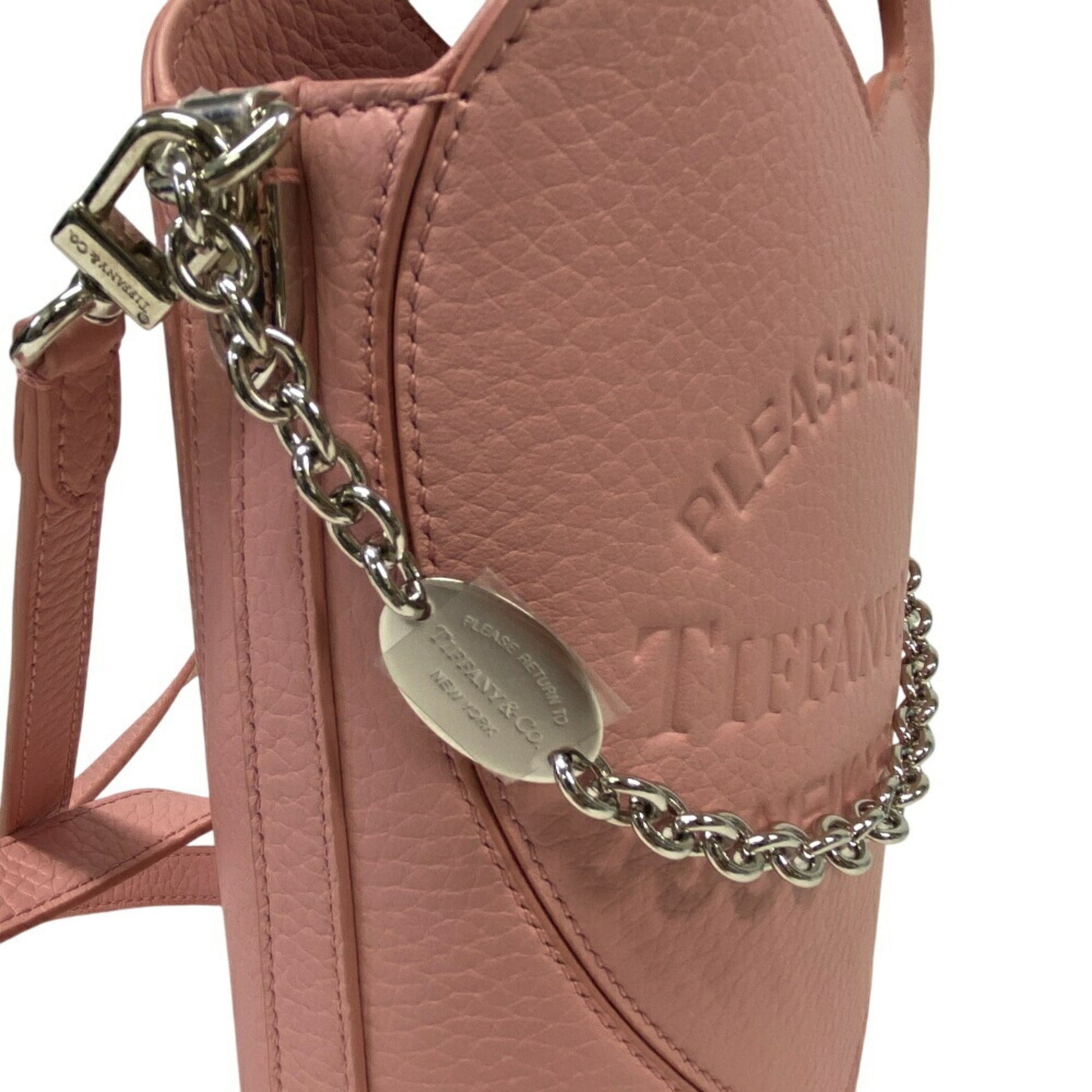 Tiffany & Co Return to Tiffany, Pink, Leather, handbag