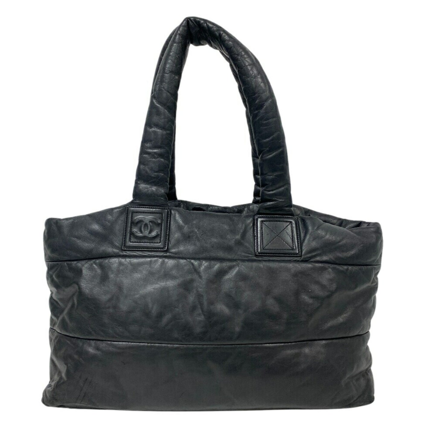 Chanel Coco Cocoon, Black, Leather, tote