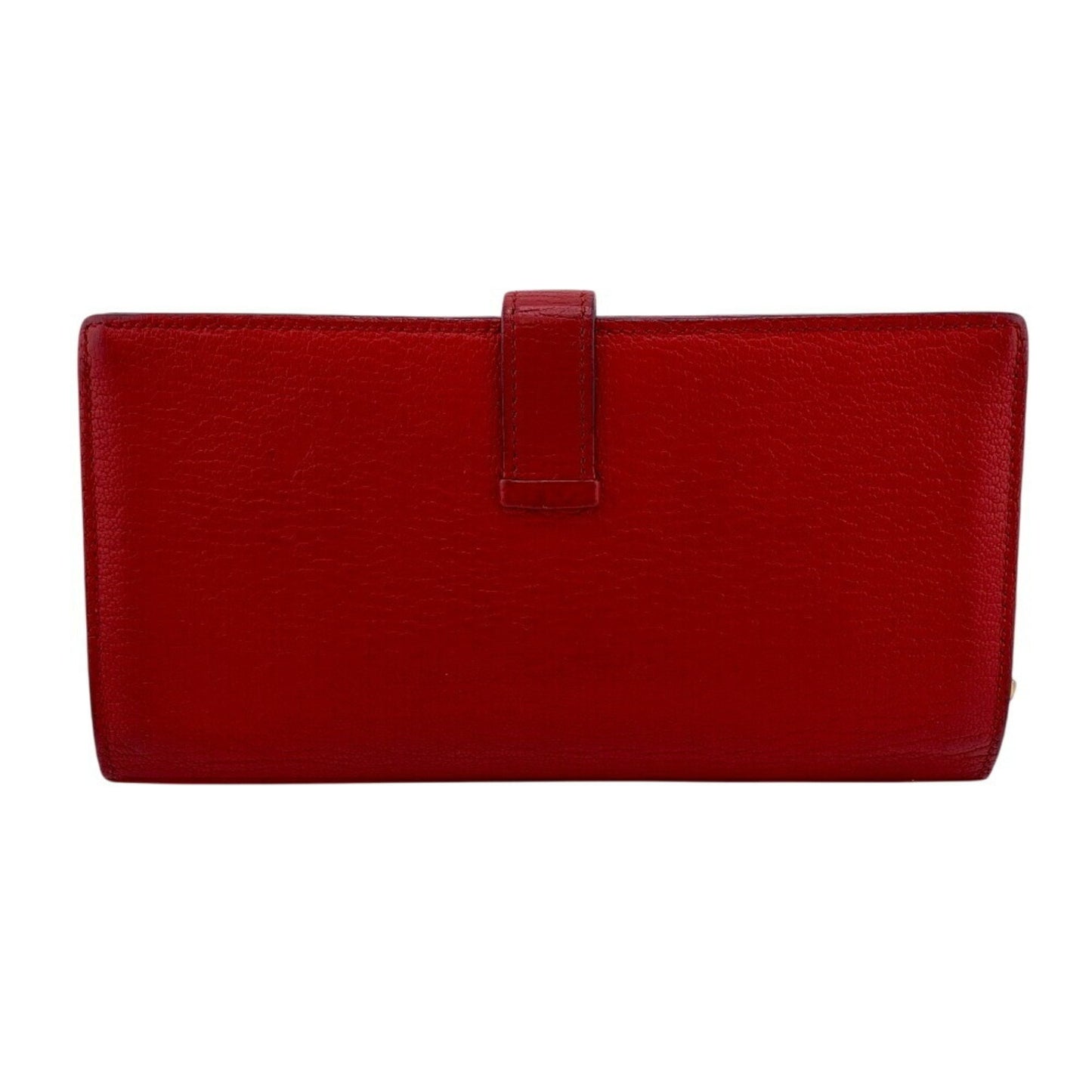 Hermès Béarn, Red, Leather, wallet