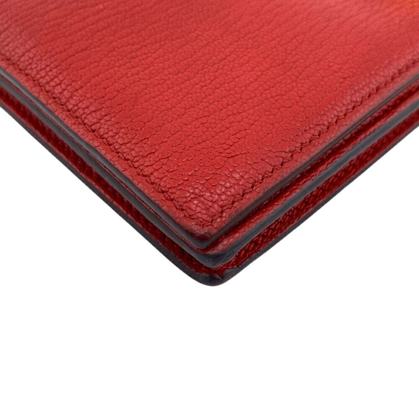 Hermès Béarn, Red, Leather, wallet