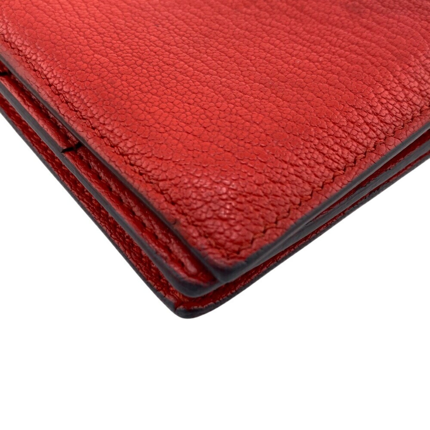 Hermès Béarn, Red, Leather, wallet