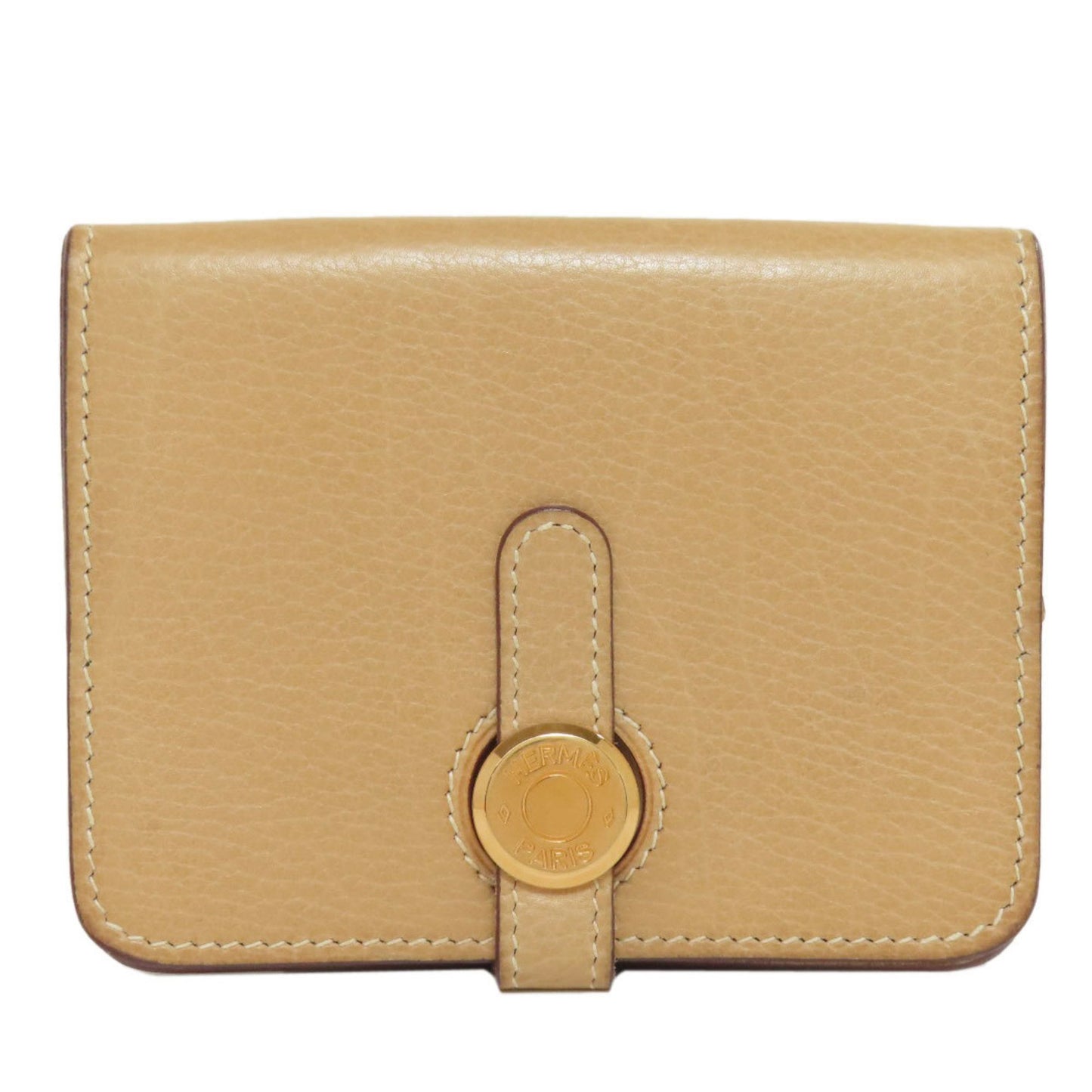 Hermès Dogon, Beige, Leather, wallet