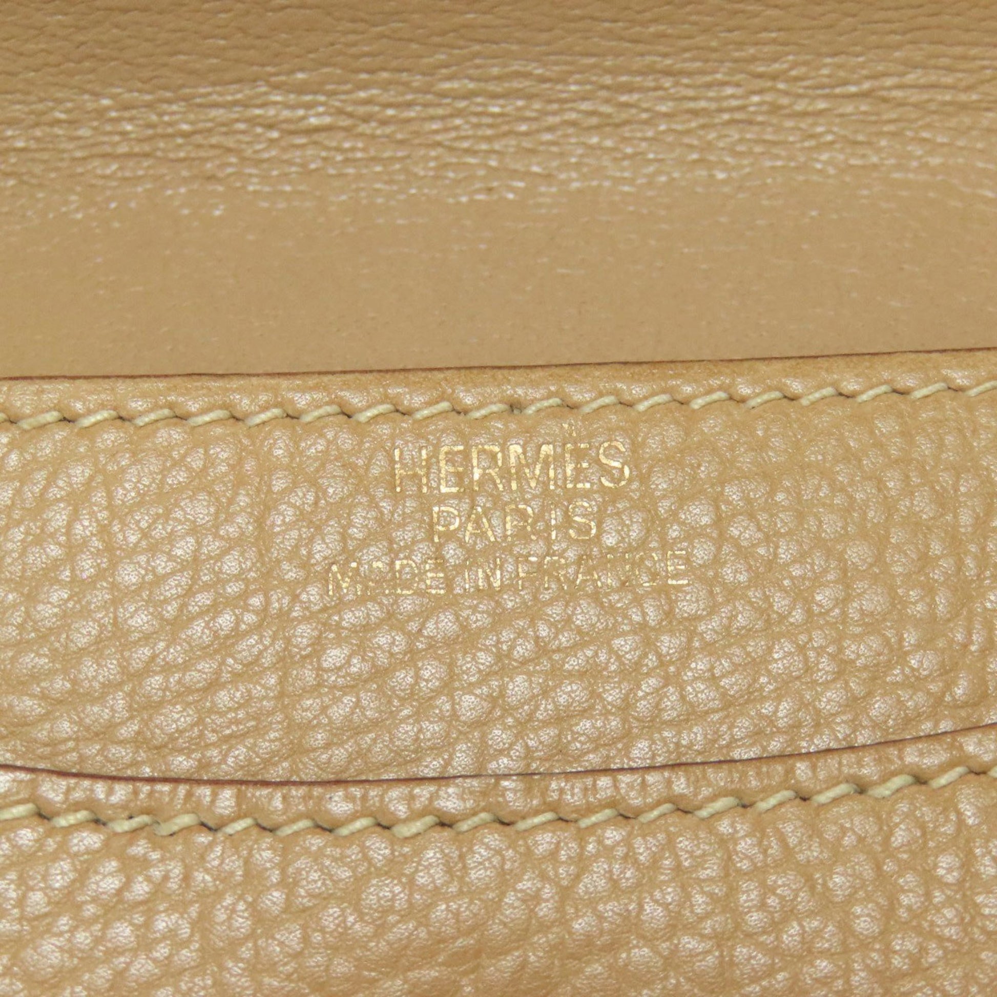 Hermès Dogon, Beige, Leather, wallet