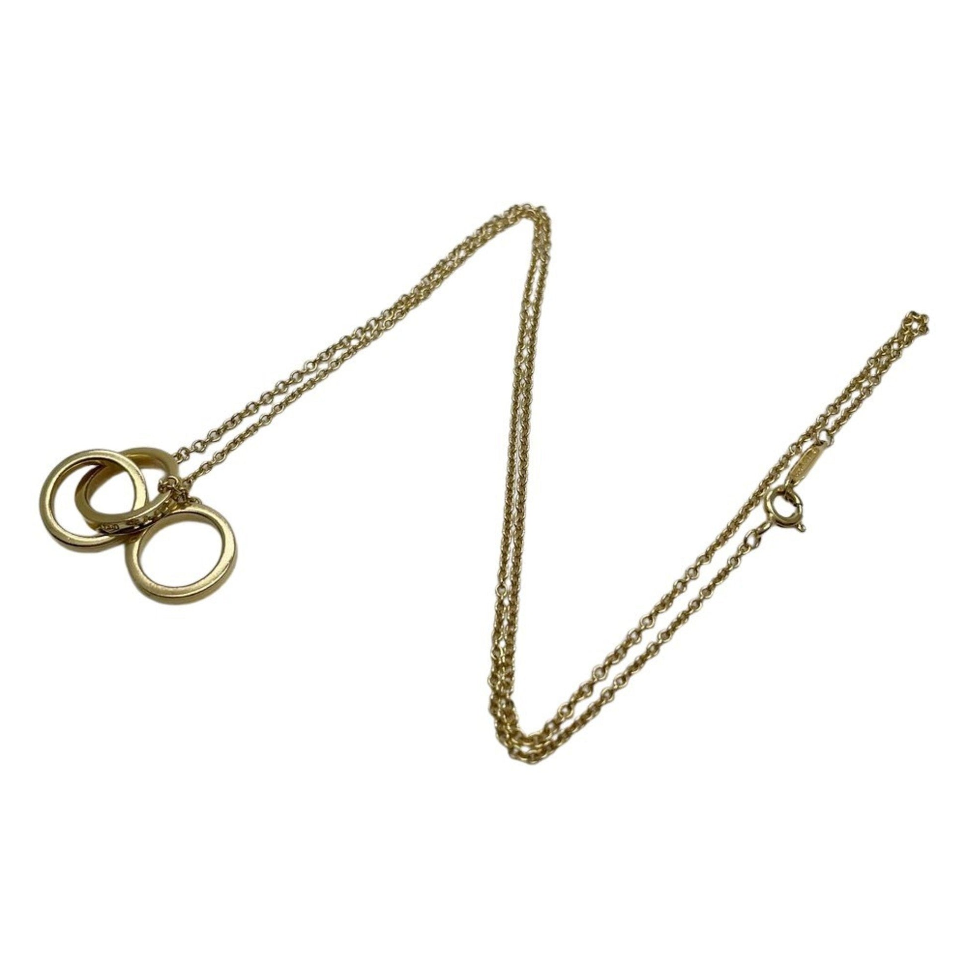 Tiffany & Co Interlocking Circles, Gold, Yellow Gold, necklace