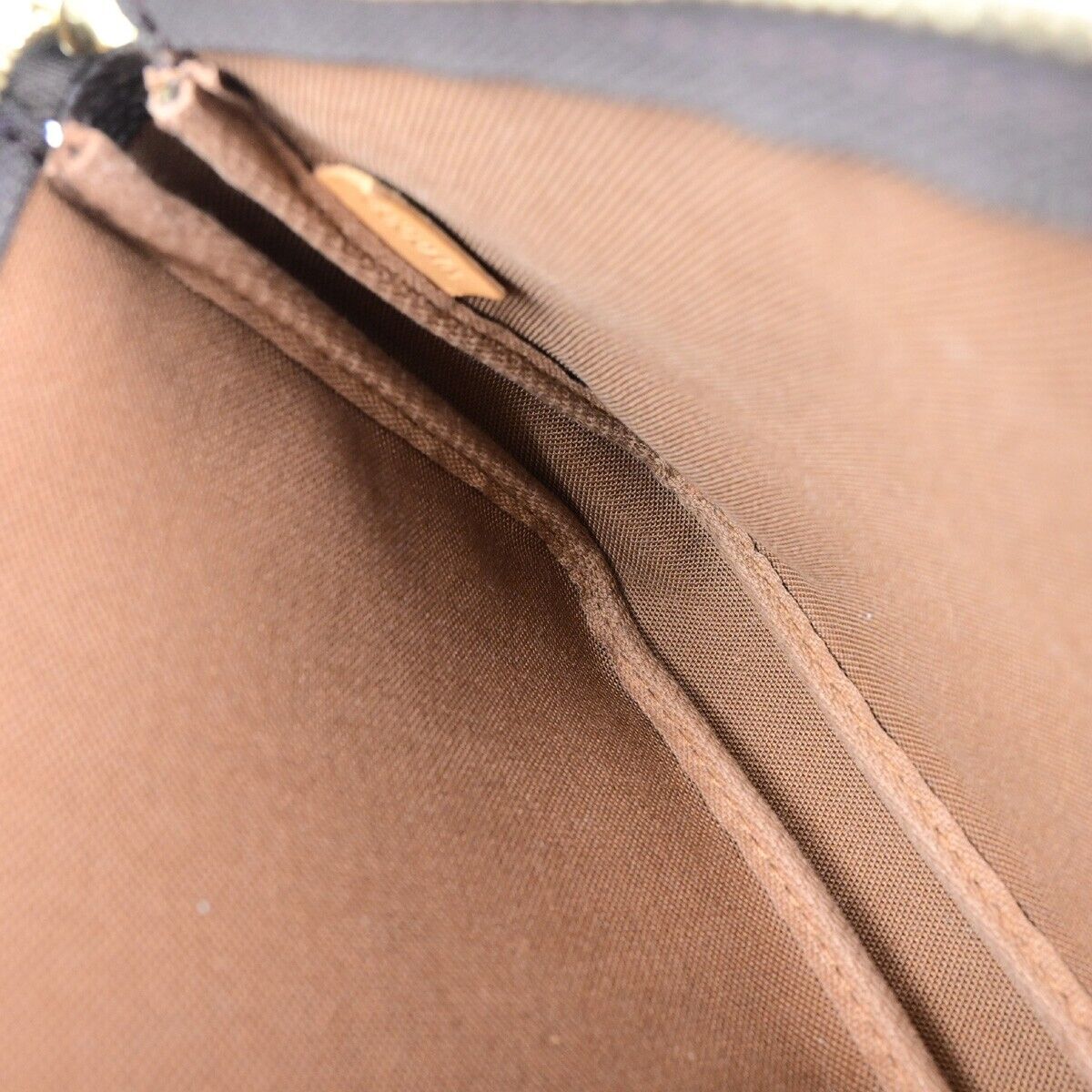 Louis Vuitton Pochette Accessoire, Brown, Canvas, clutch