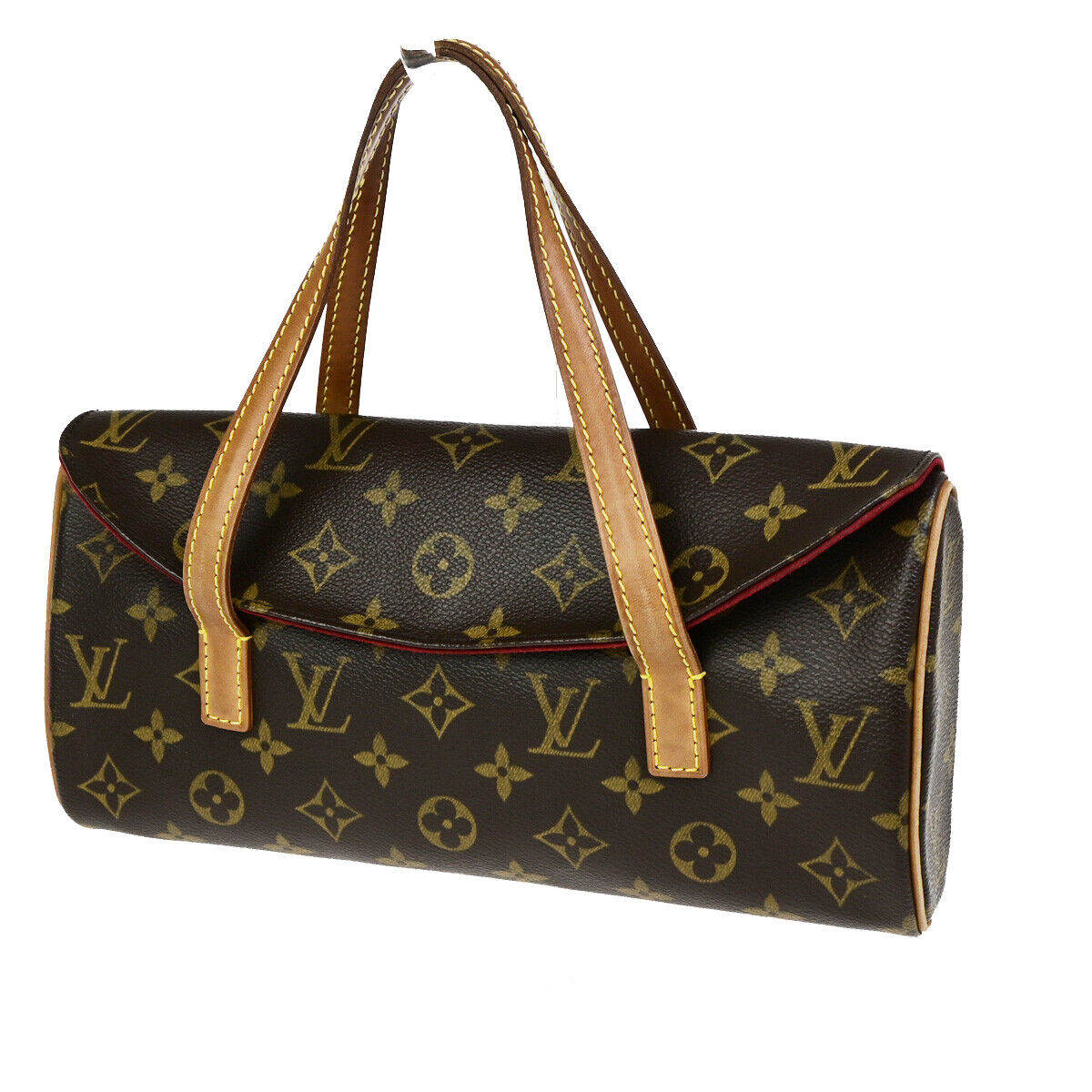 Louis Vuitton Sonatine, Brown, Canvas, handbag