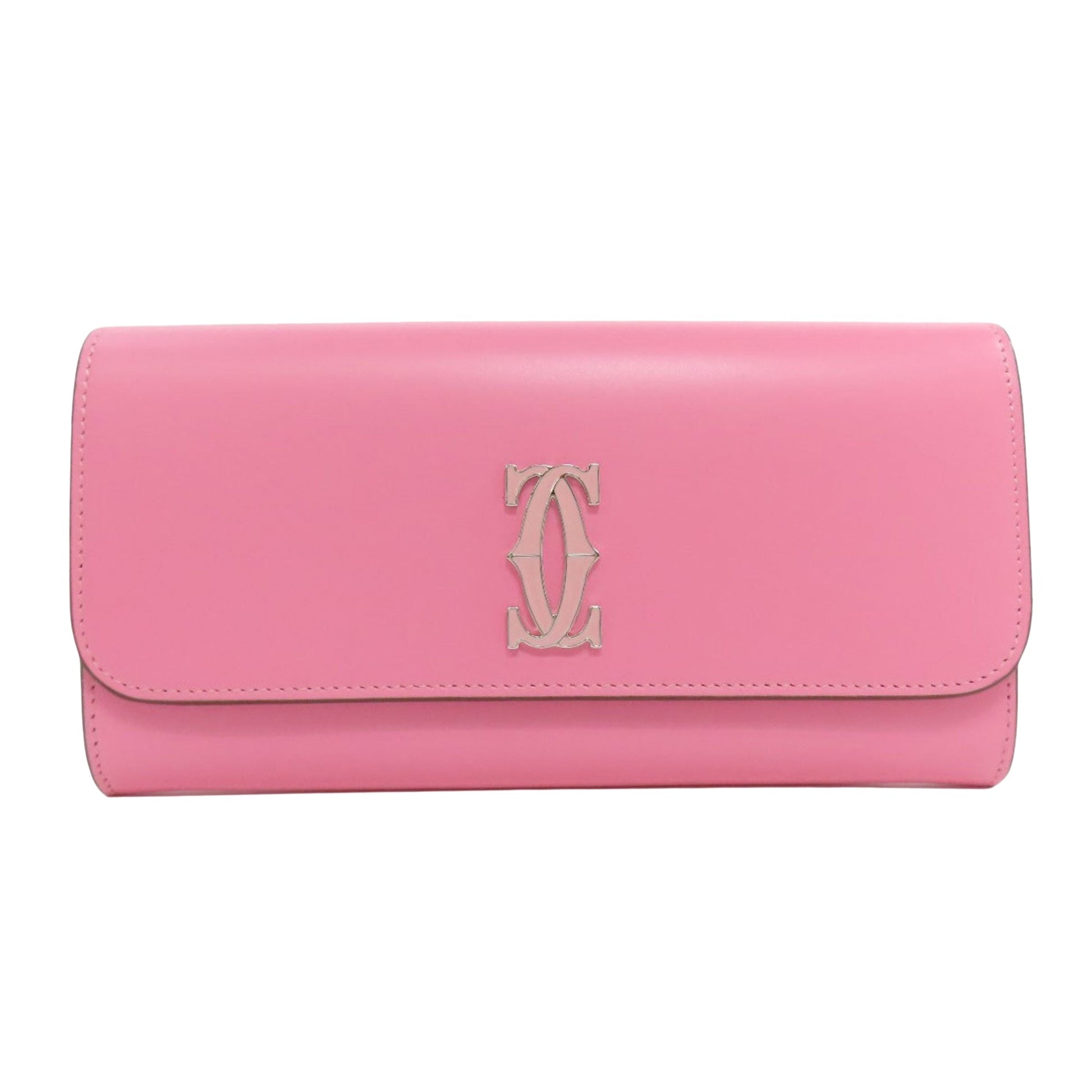 Cartier, Pink, Leather, wallet