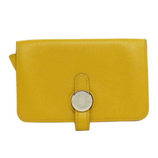 Hermès Dogon, Yellow, Leather, wallet