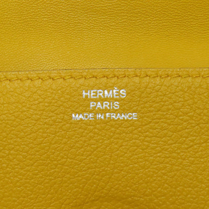 Hermès Dogon, Yellow, Leather, wallet