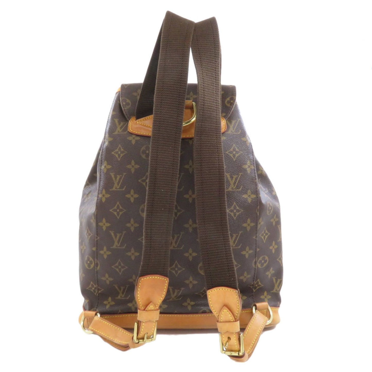 Louis Vuitton Montsouris GM, Brown, Canvas, backpack