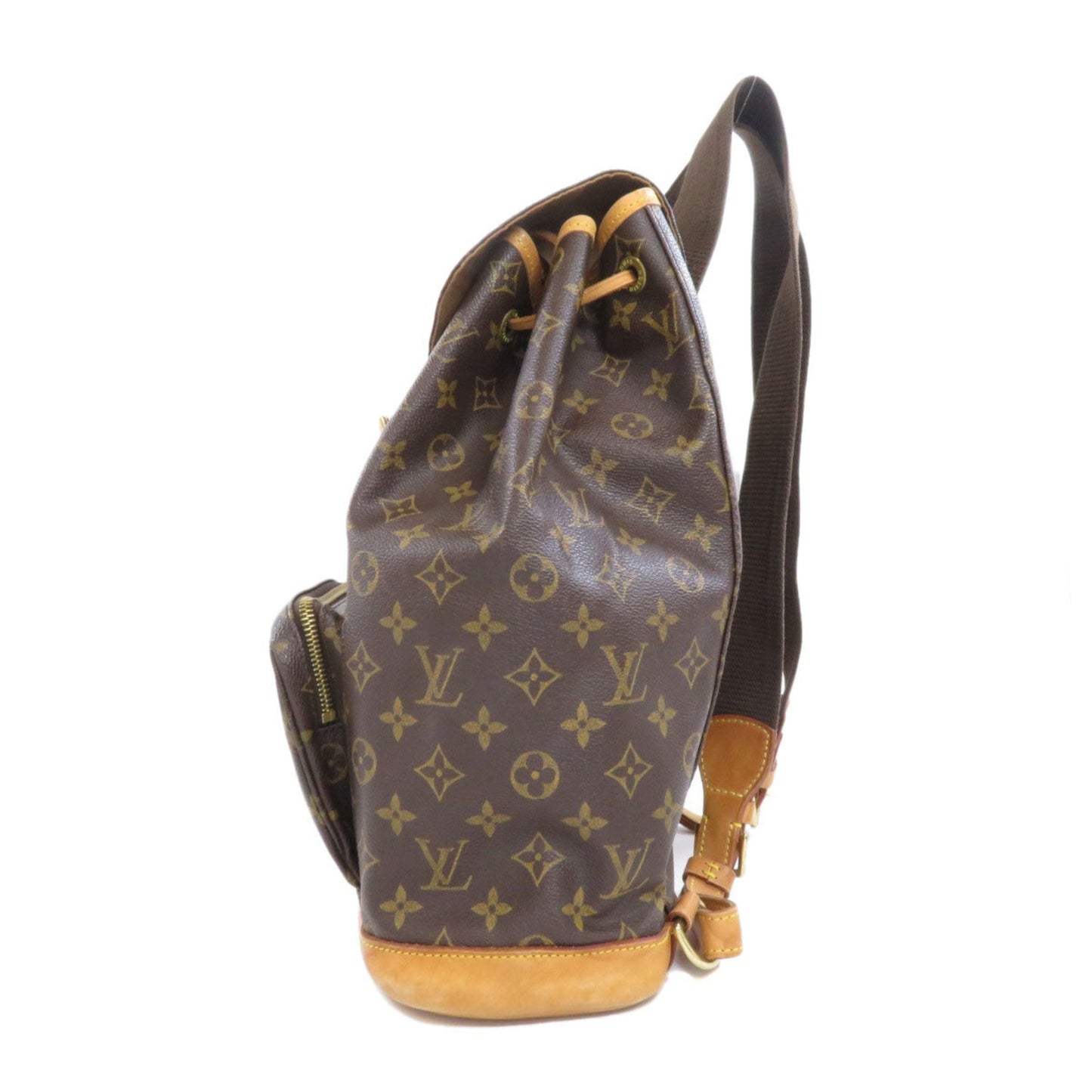 Louis Vuitton Montsouris GM, Brown, Canvas, backpack