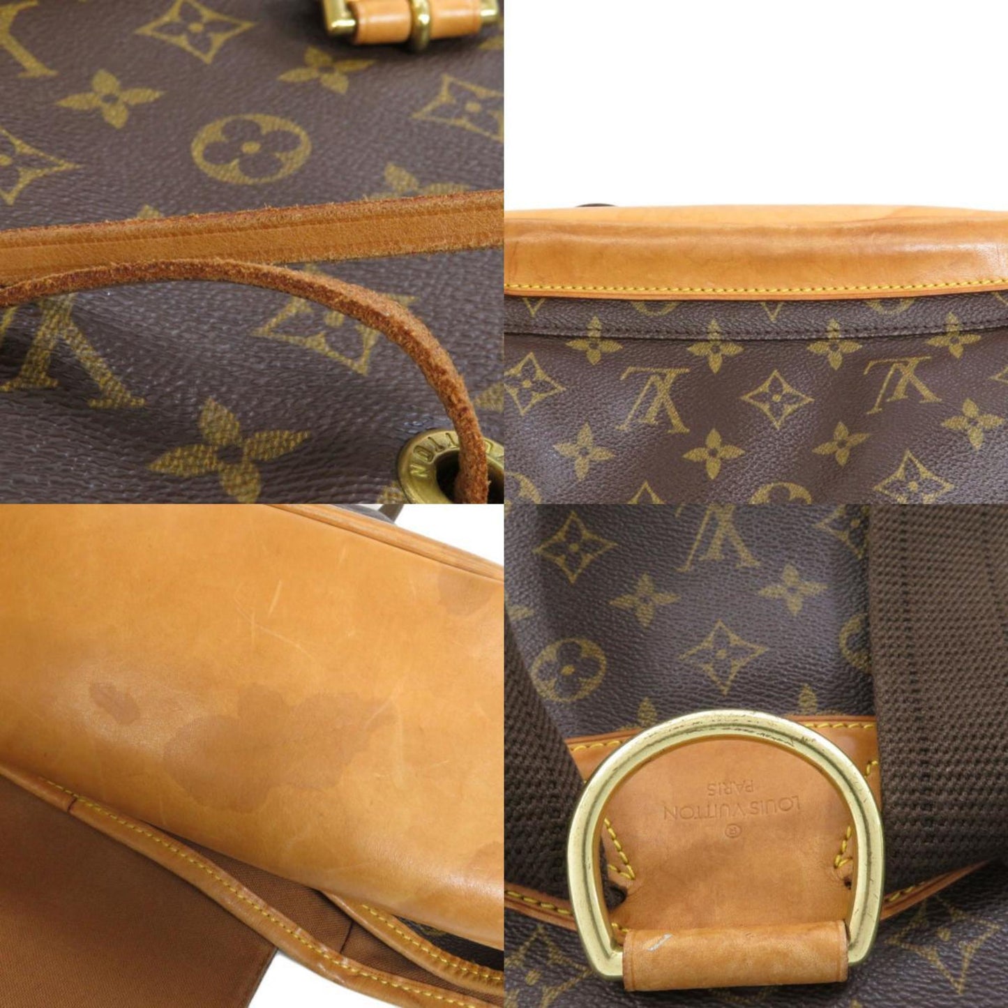 Louis Vuitton Montsouris GM, Brown, Canvas, backpack