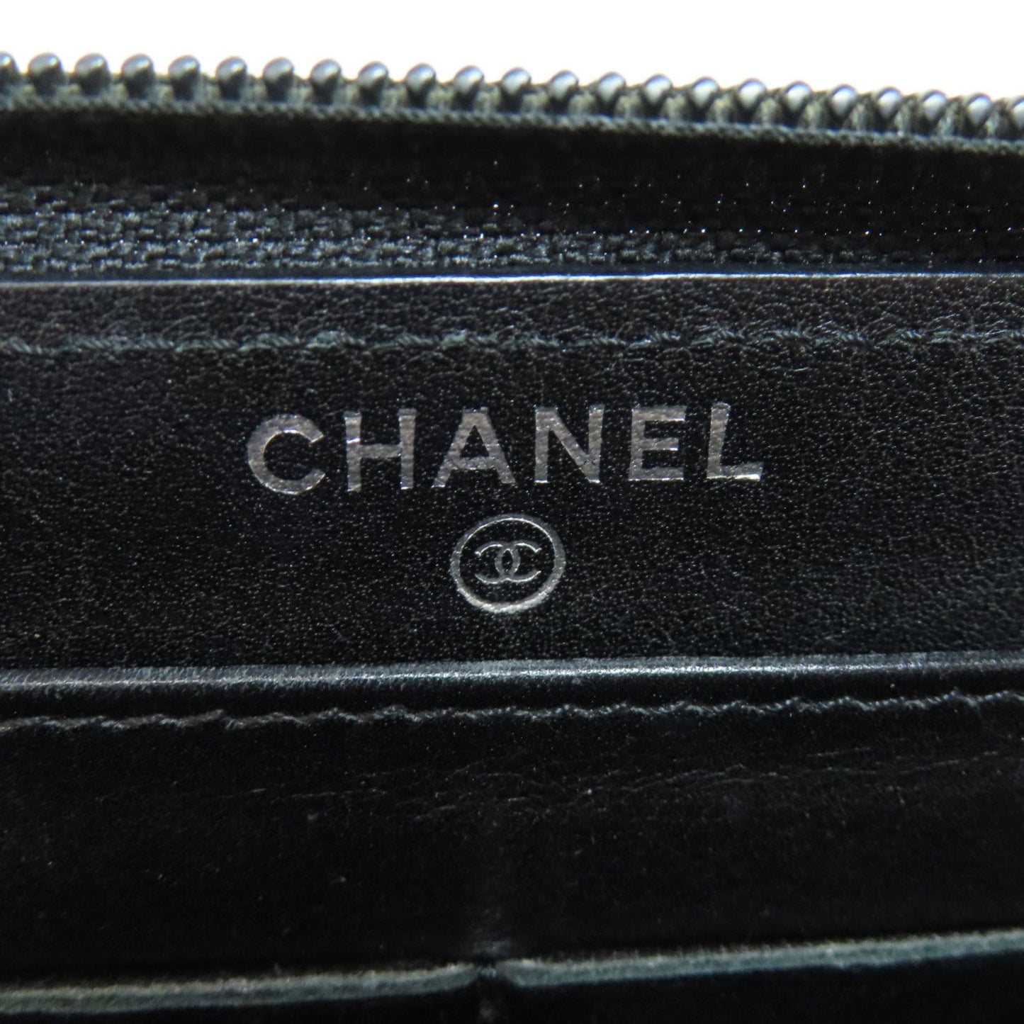 Chanel, Black, Leather, wallet